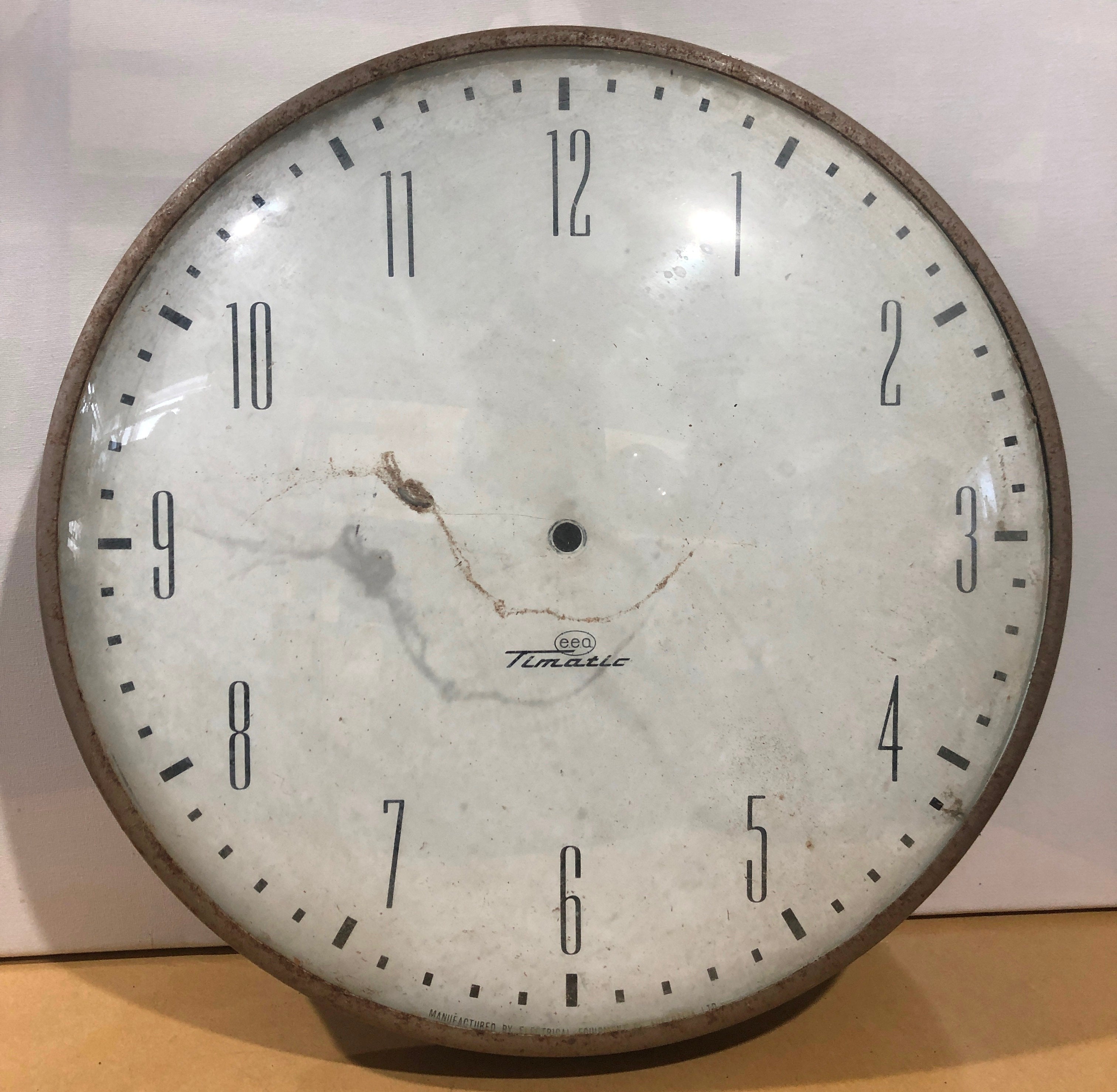 Vintage TIMATIC Battery Station Wall School Clock | eXibit collection