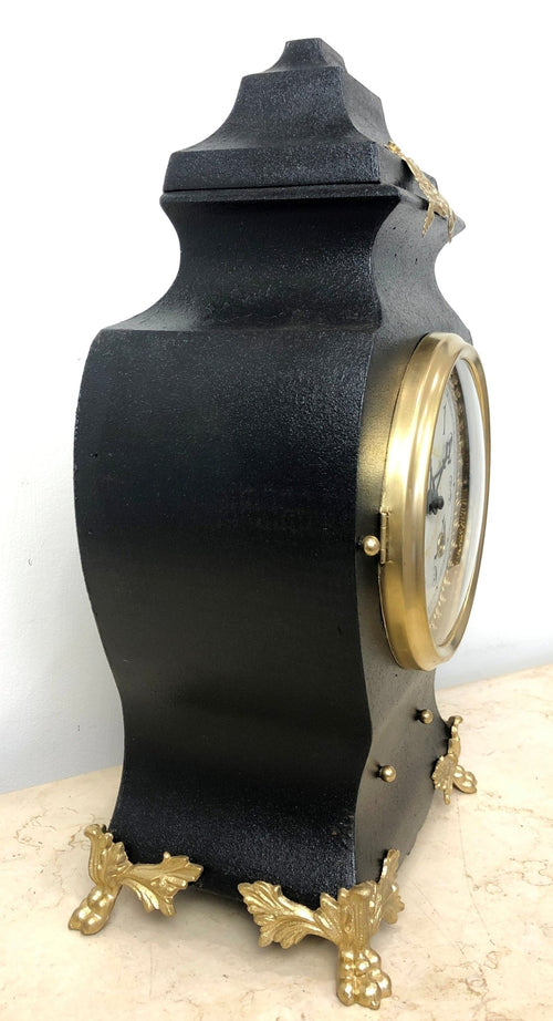 Antique NEW HAVEN U.S.A Cast Iron Mantel Clock | Adelaide Clocks