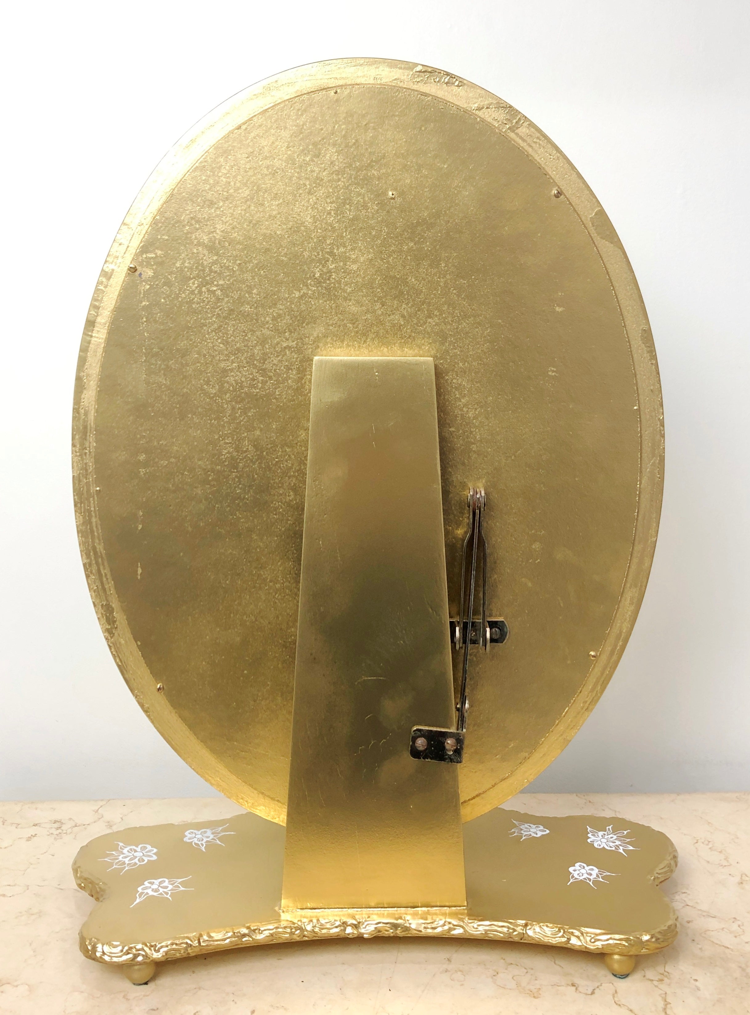 Vintage Ornate Wooden Vanity Gold Dressing Mirror | Adelaide Clocks