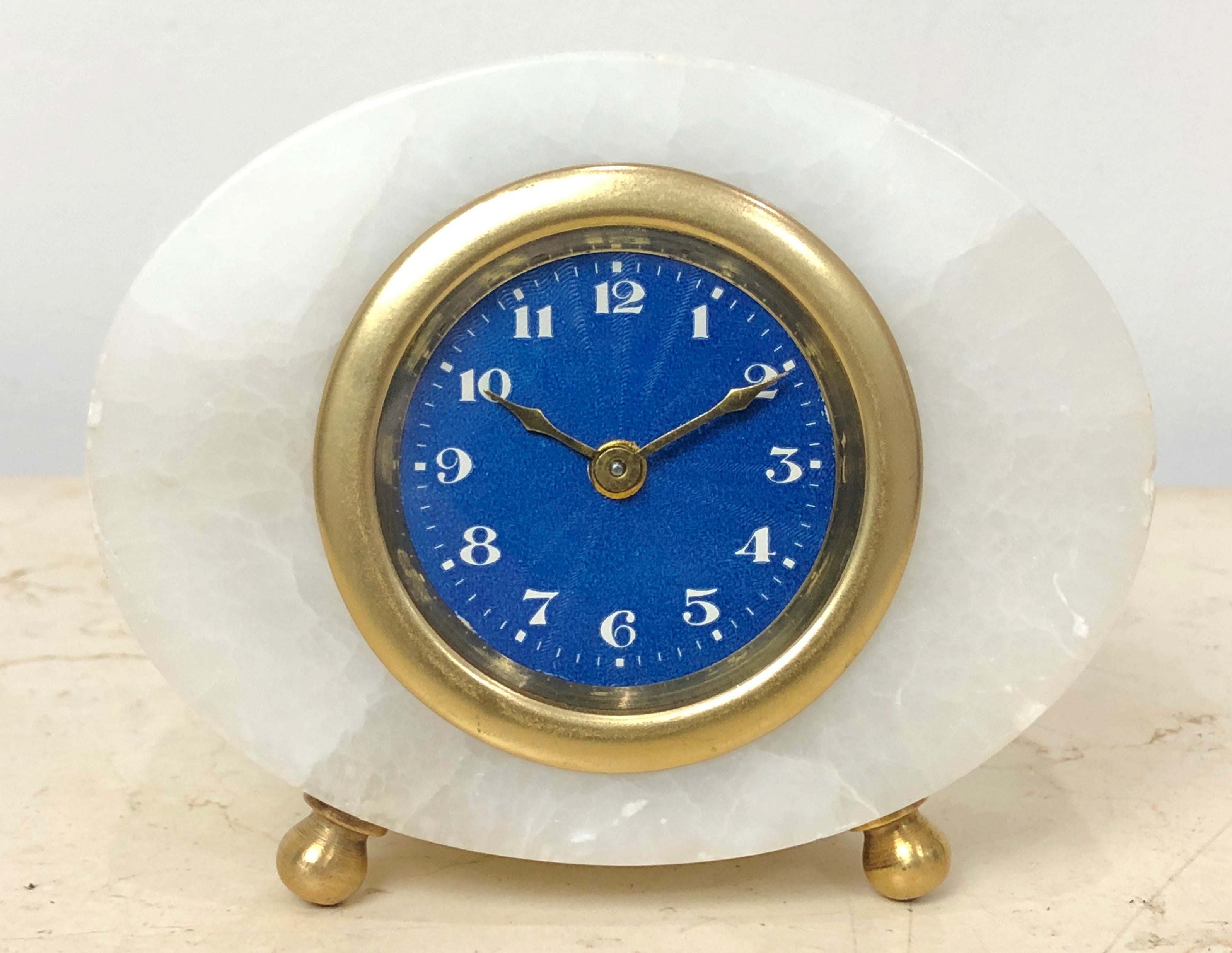 Vintage GERMAN Marble Desk Clock | eXibit collection