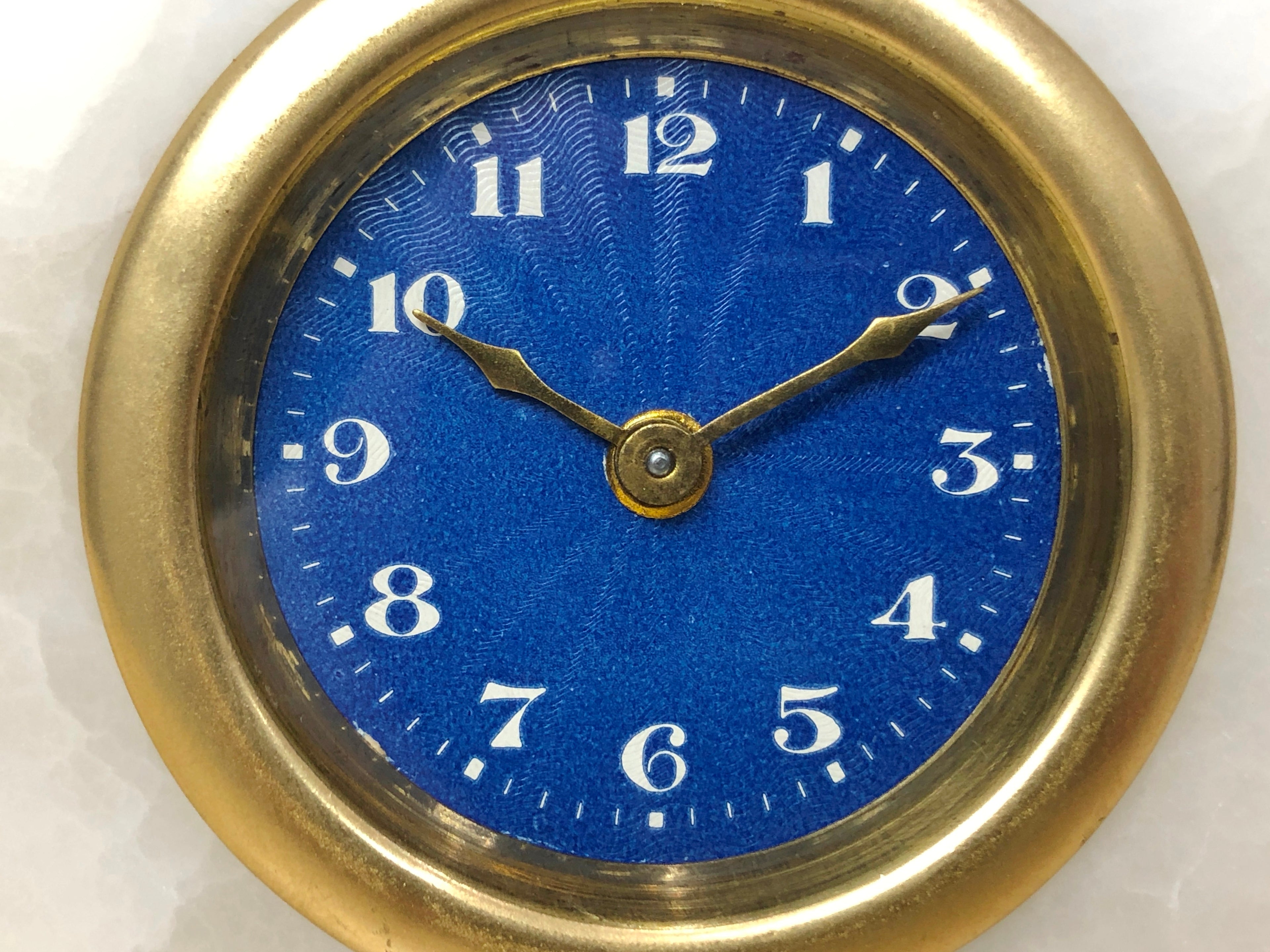 Vintage GERMAN Marble Desk Clock | eXibit collection