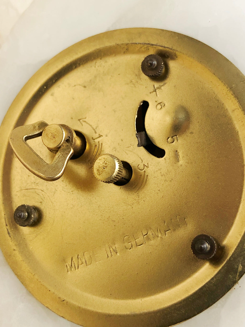 Vintage GERMAN Marble Desk Clock | eXibit collection