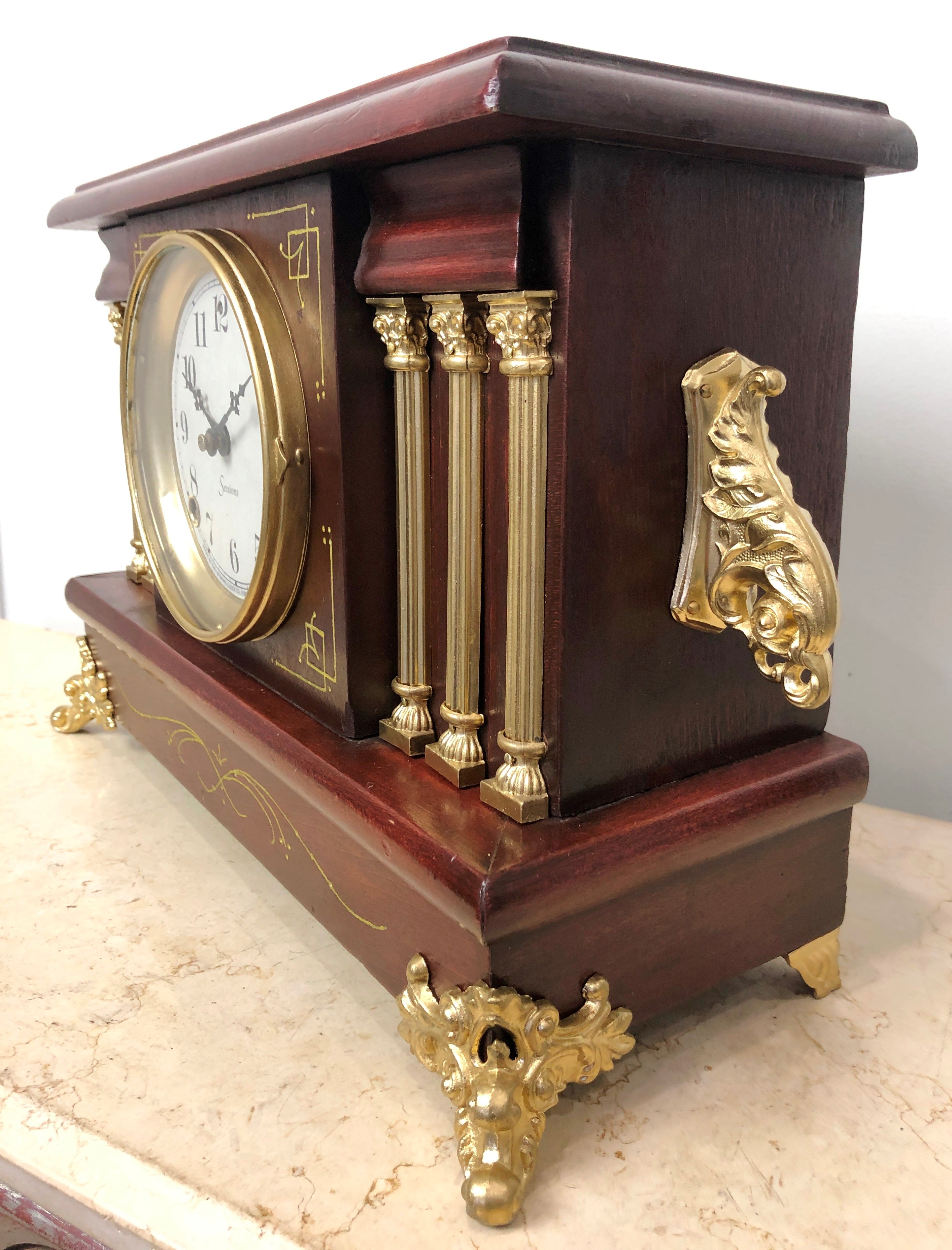 Original Antique Sessions USA Mantel Clock | eXibit collection