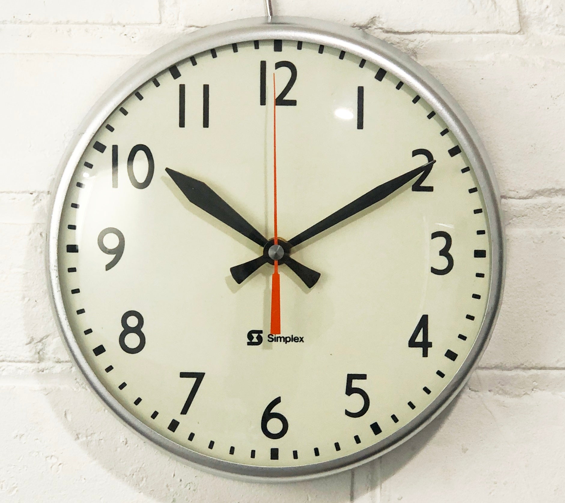 Vintage SIMPLEX Battery Wall School Clock | Adelaide Clocks