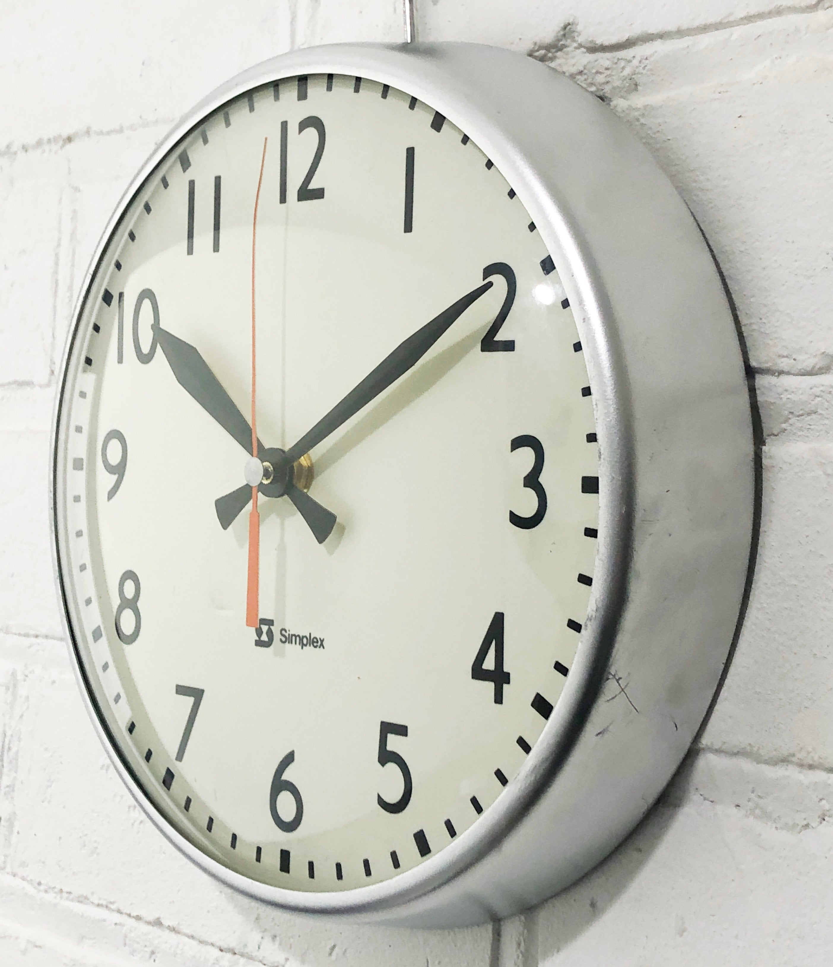 Vintage SIMPLEX Battery Wall School Clock | Adelaide Clocks