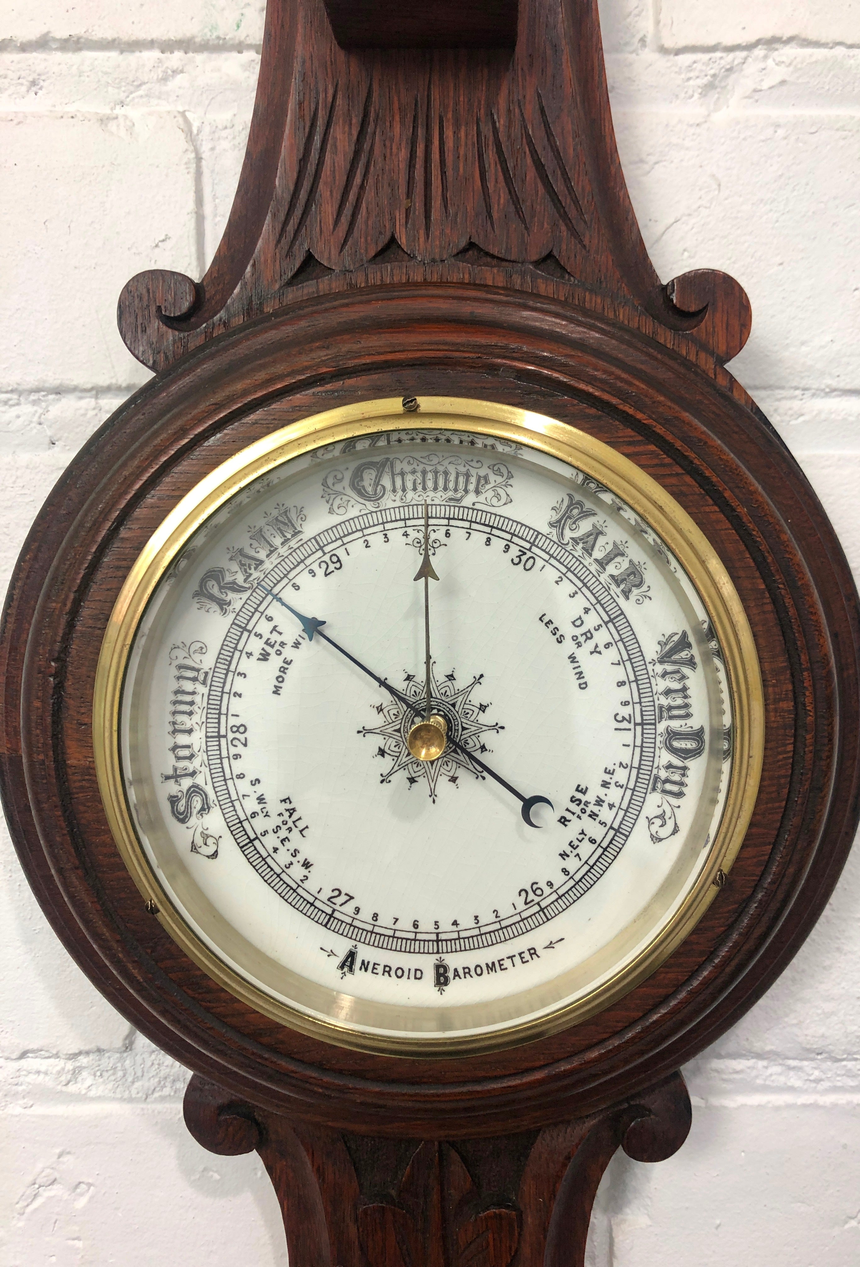 Original Vintage Wall Barometer & Thermometer | eXibit collection