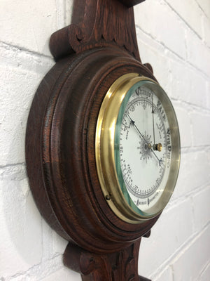 Original Vintage Wall Barometer & Thermometer | eXibit collection