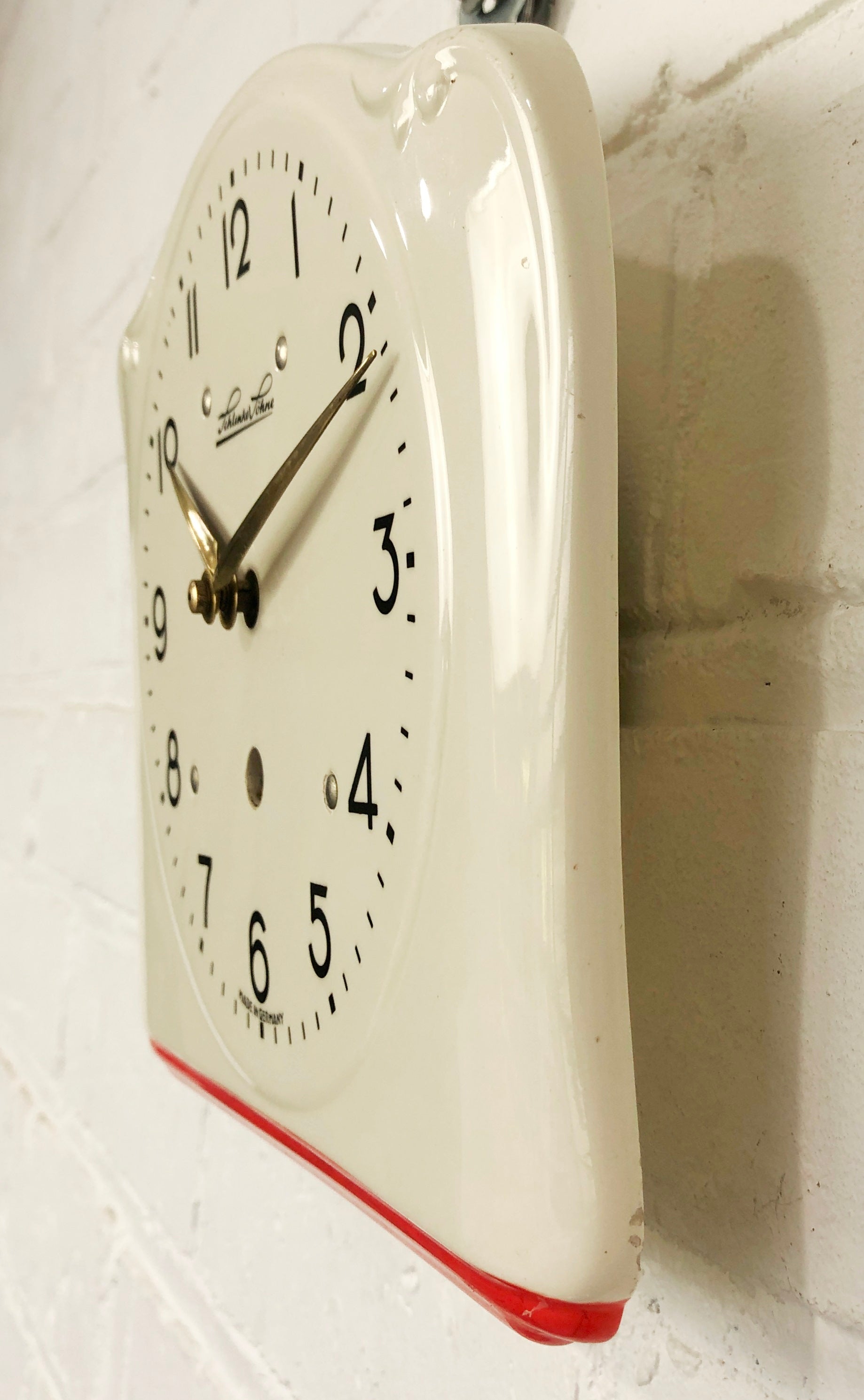 Vintage Schlenker Sohne Ceramic Kitchen Wall Clock | eXibit collection