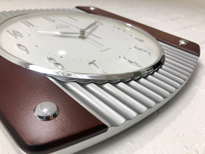 NEW Walnut Wood Adina Quartz Mantel Clock | eXibit collection