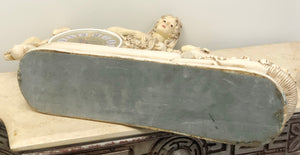 Vintage Lady with Cherubs / Cupids Battery Mantel Clock | eXibit collection