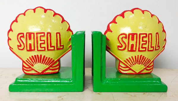 Vintage Original Cast Iron SHELL Bookends | eXibit collection