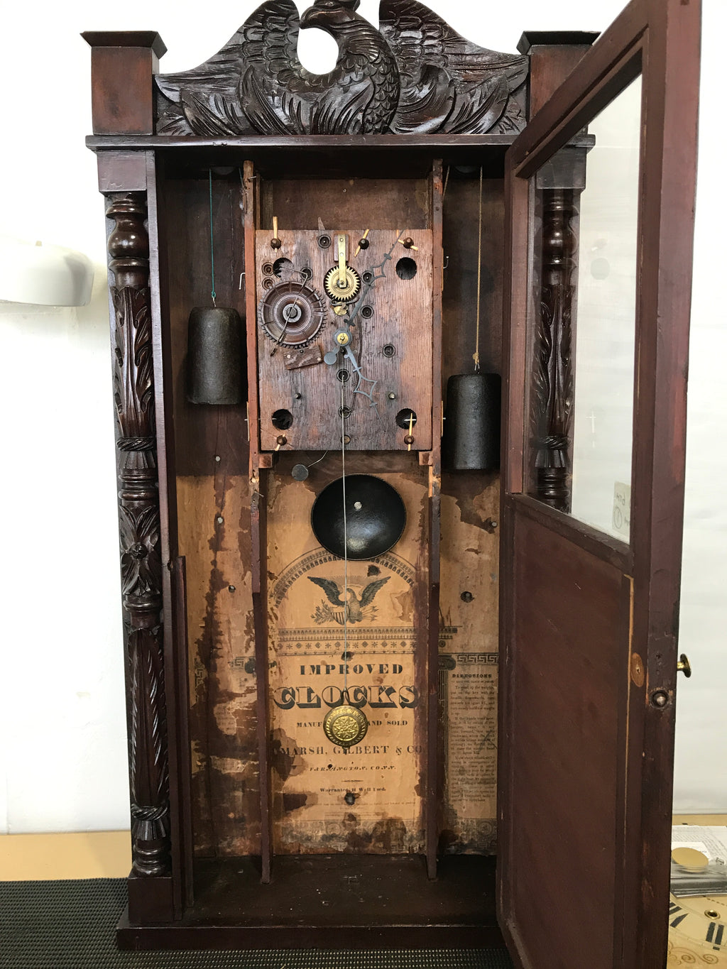 Antique Marsh, Gilbert & Co. Wall Clock | eXibit collection