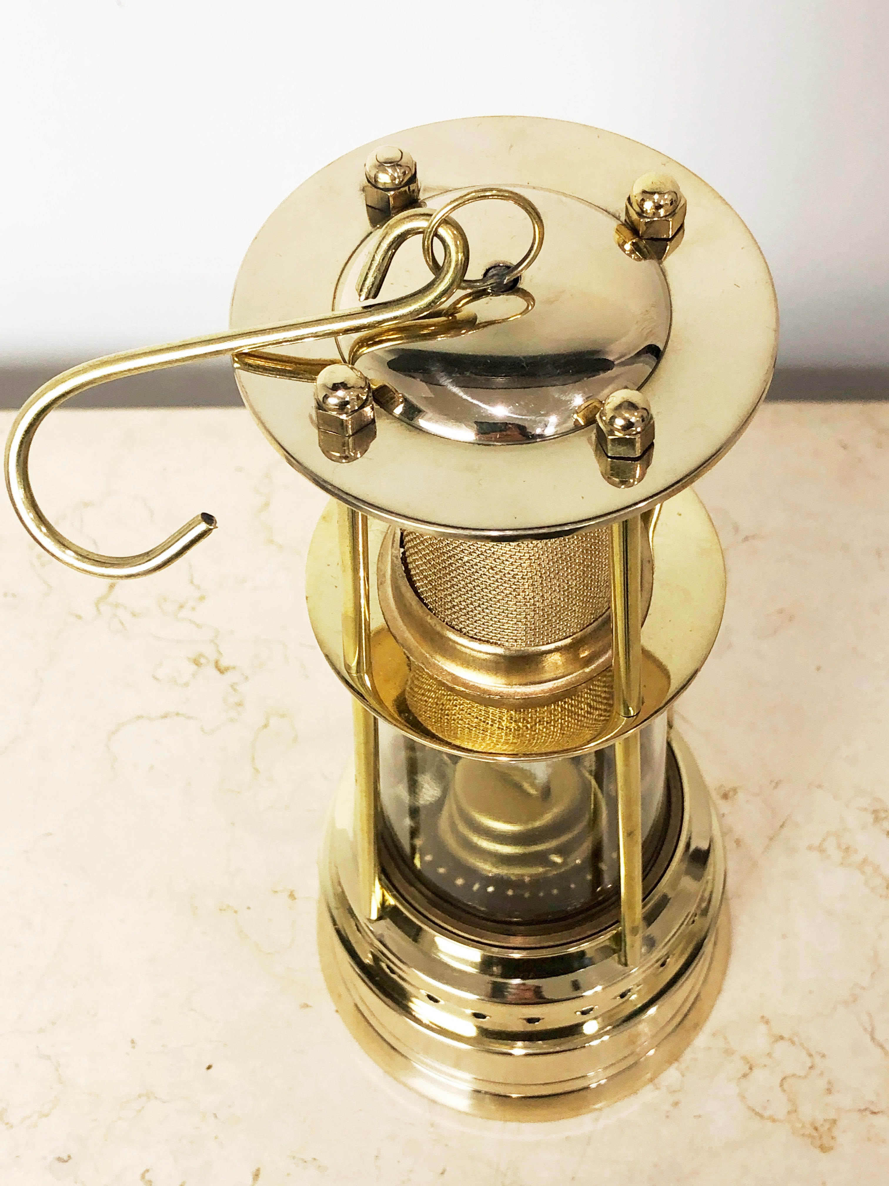 Vintage Brass Lantern Miners Lamp | eXibit collection