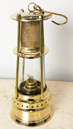 Vintage Brass Lantern Miners Lamp | eXibit collection