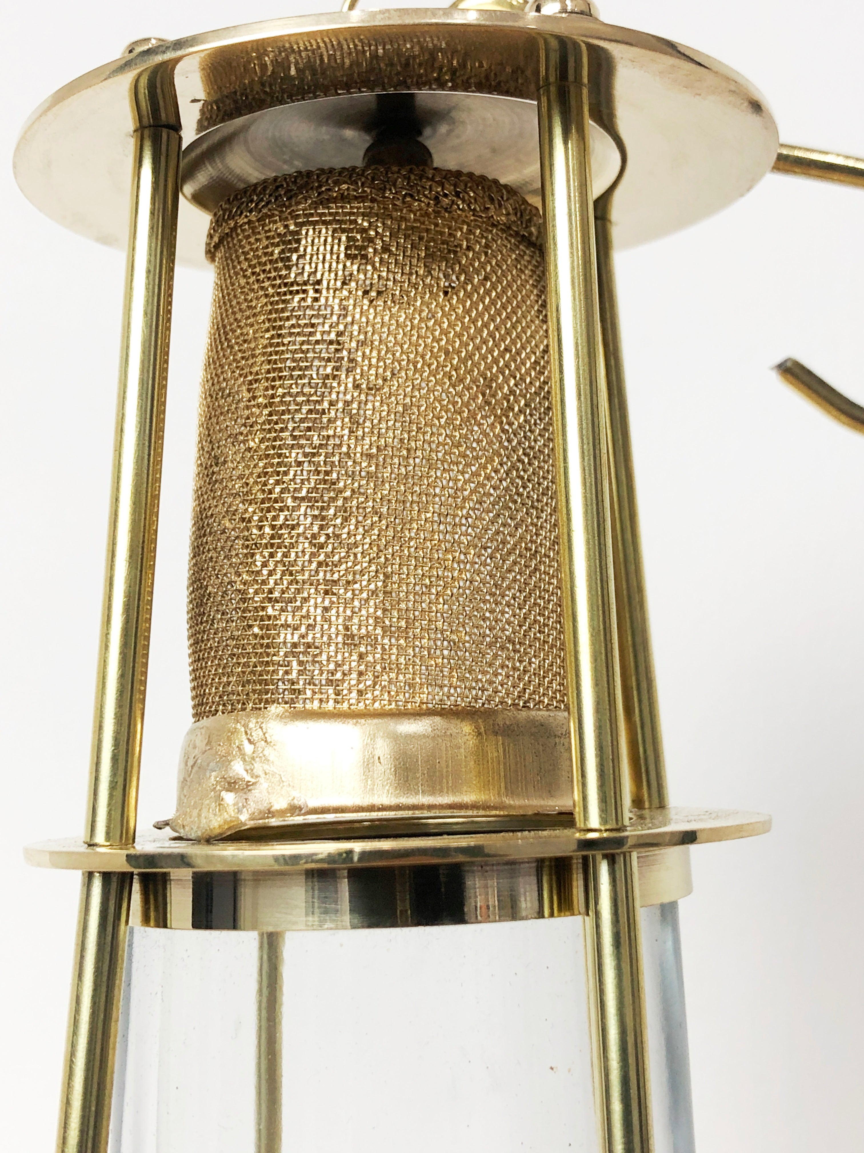 Vintage Brass Lantern Miners Lamp | eXibit collection