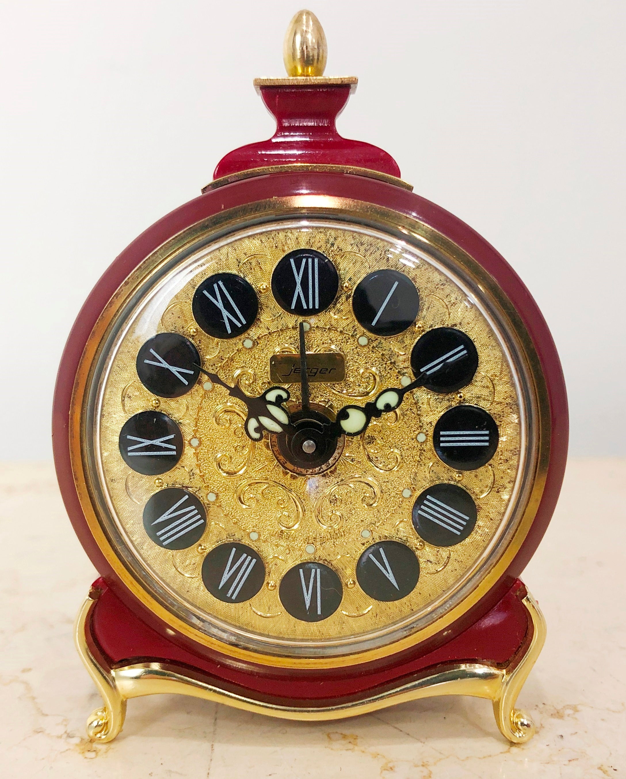 Vintage JERGER German Alarm Desk Clock | eXibit collection