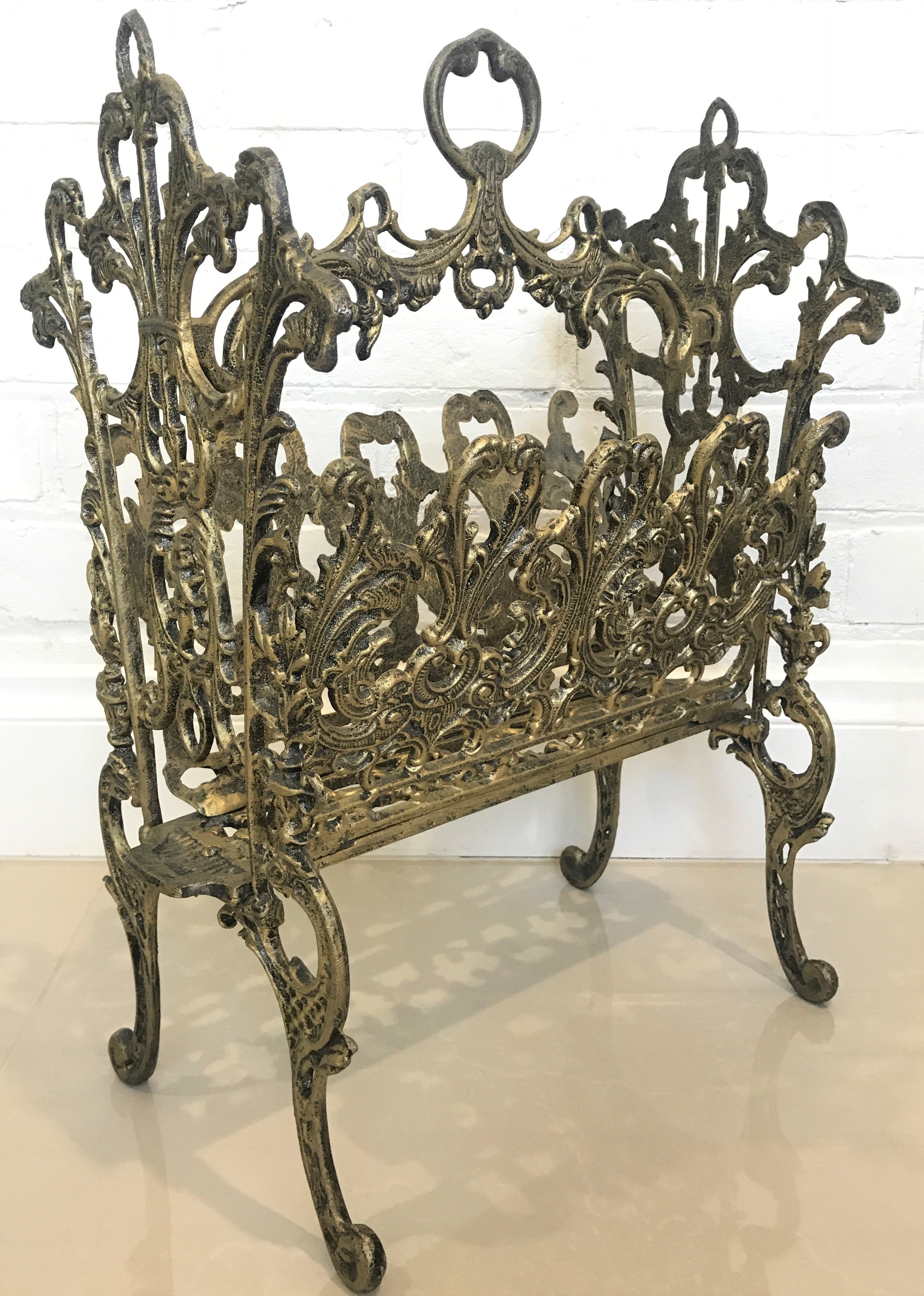 Vintage Ornate Magazine Rack | eXibit collection