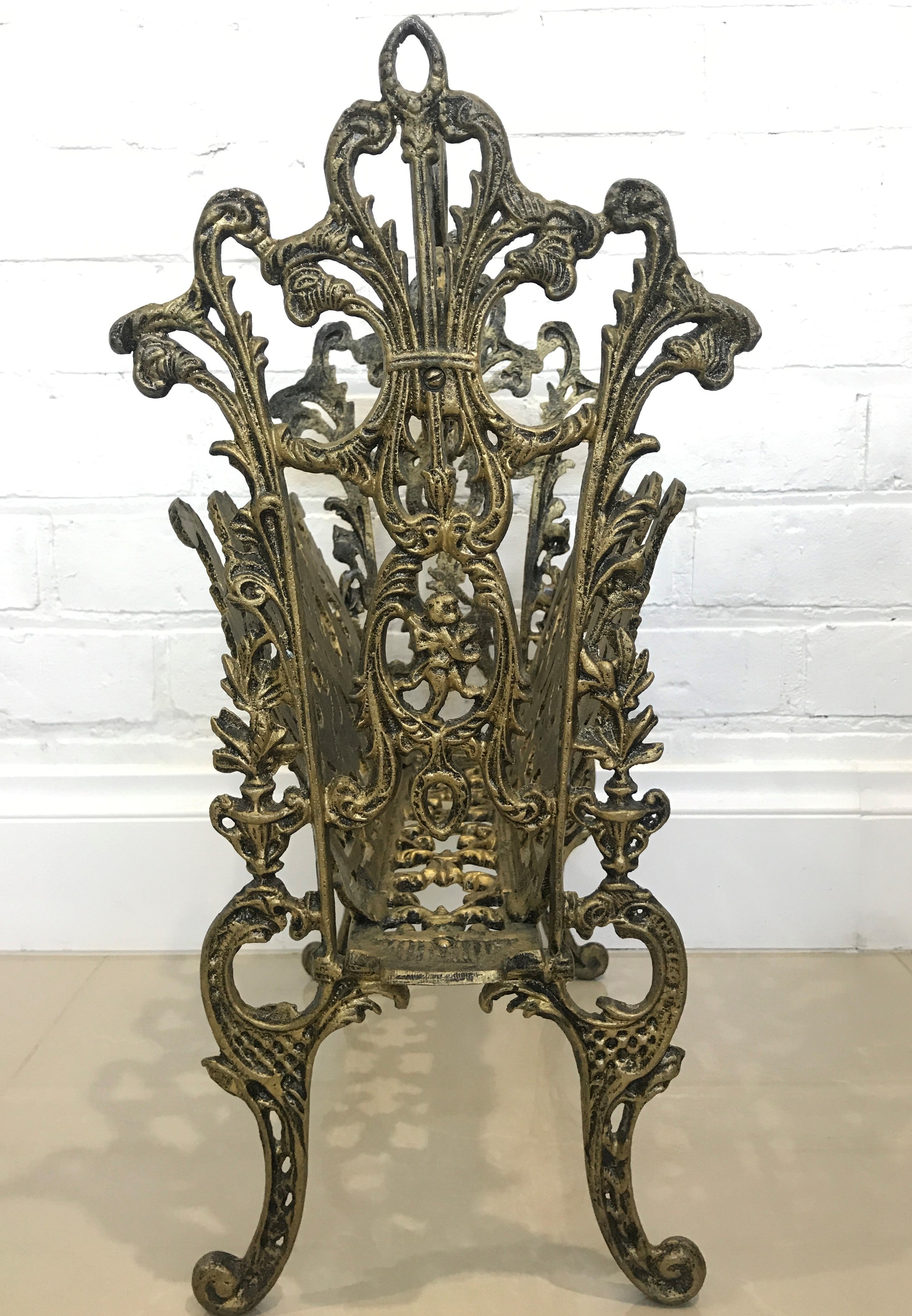 Vintage Ornate Magazine Rack | eXibit collection