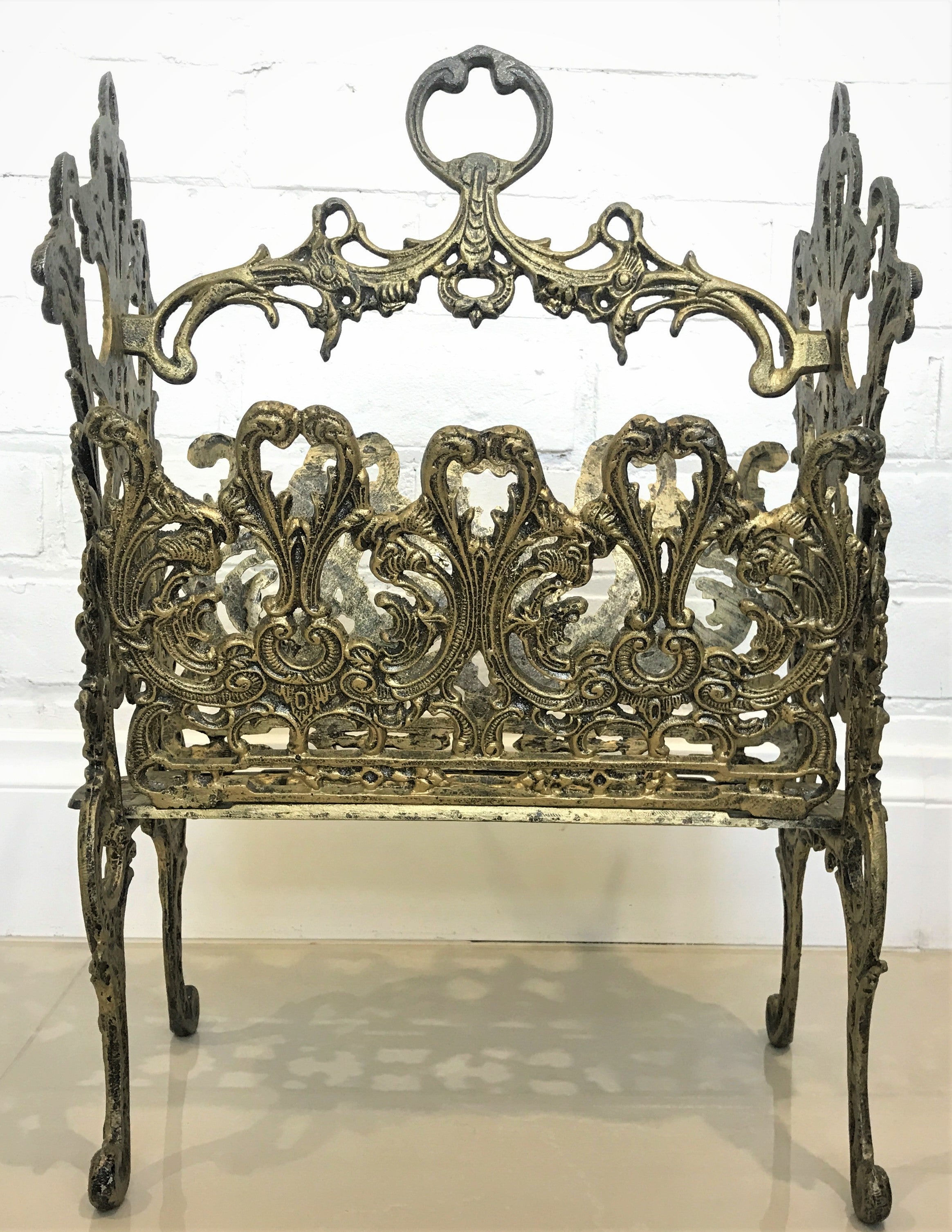 Vintage Ornate Magazine Rack | eXibit collection