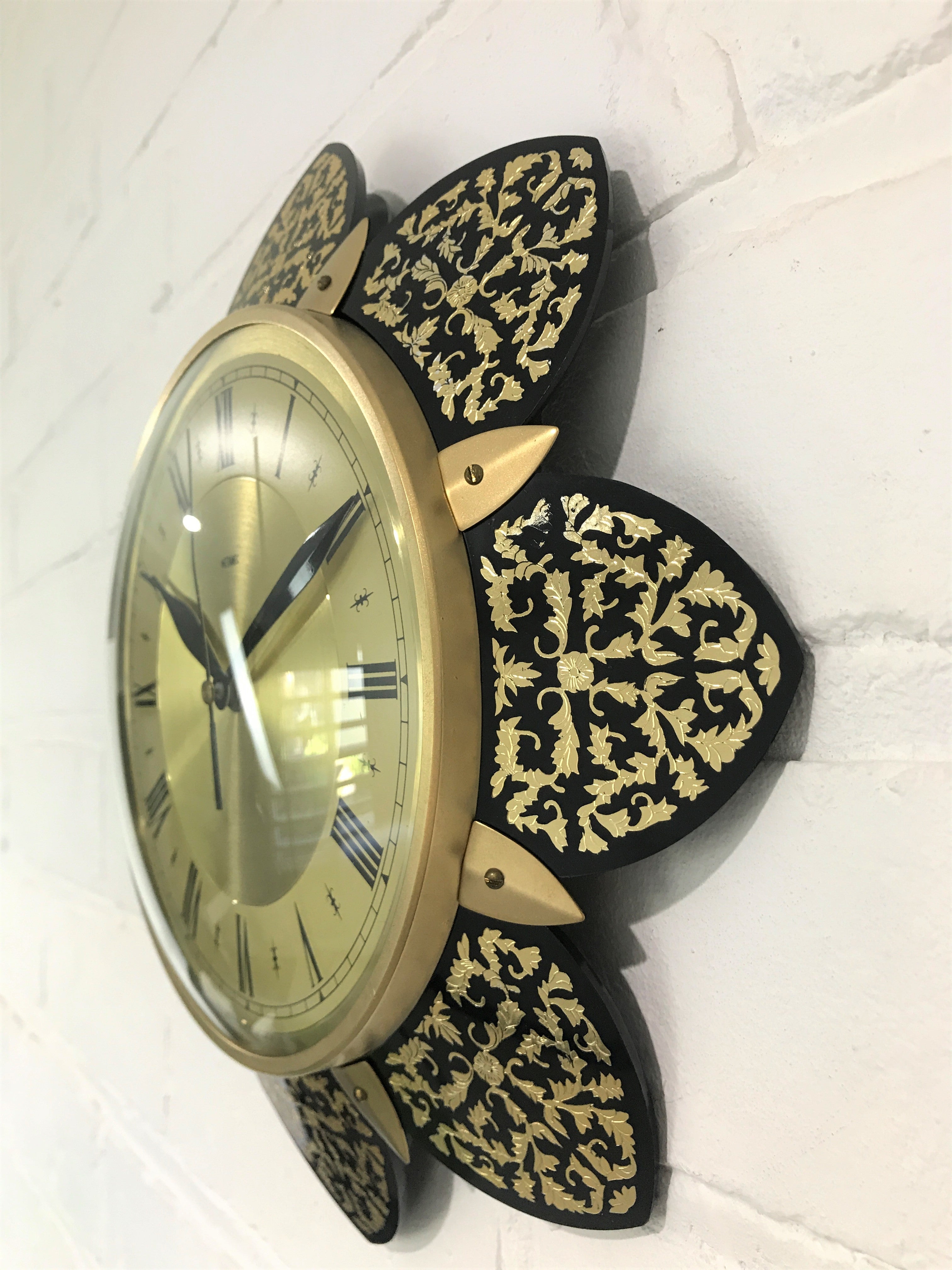 Vintage Metamec Starburst Battery Wall Clock | Adelaide Clocks