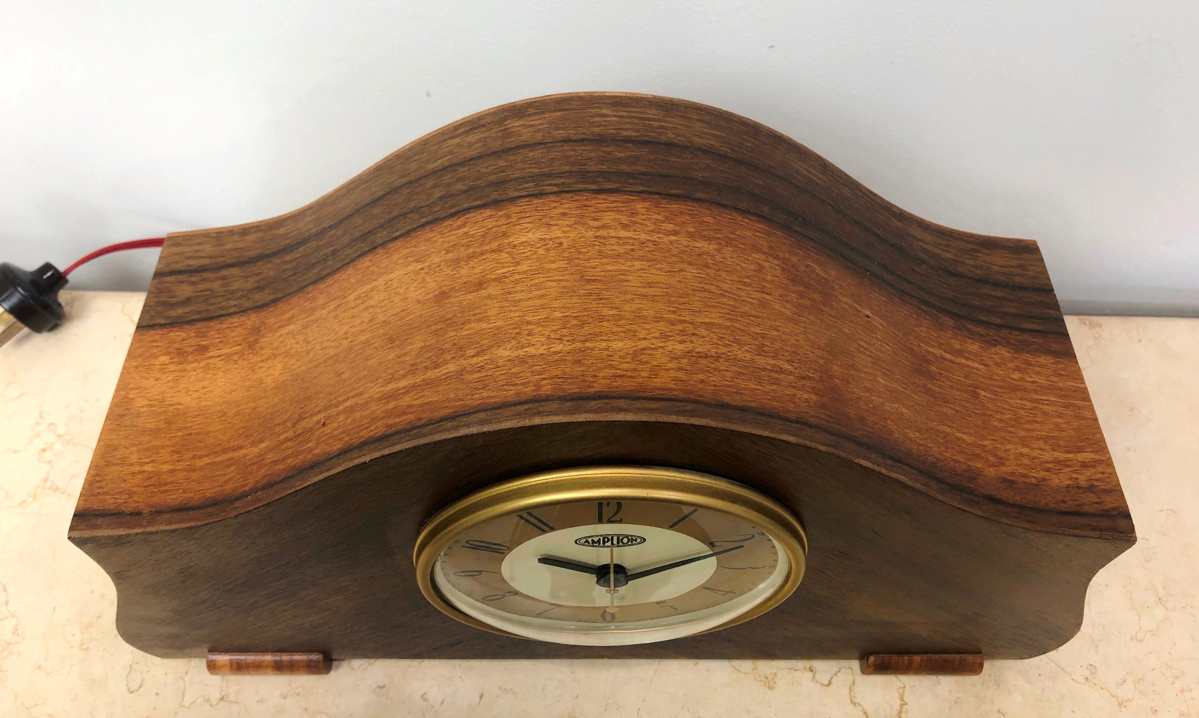 Vintage AMPLION Electric Mantel Clock | eXibit collection