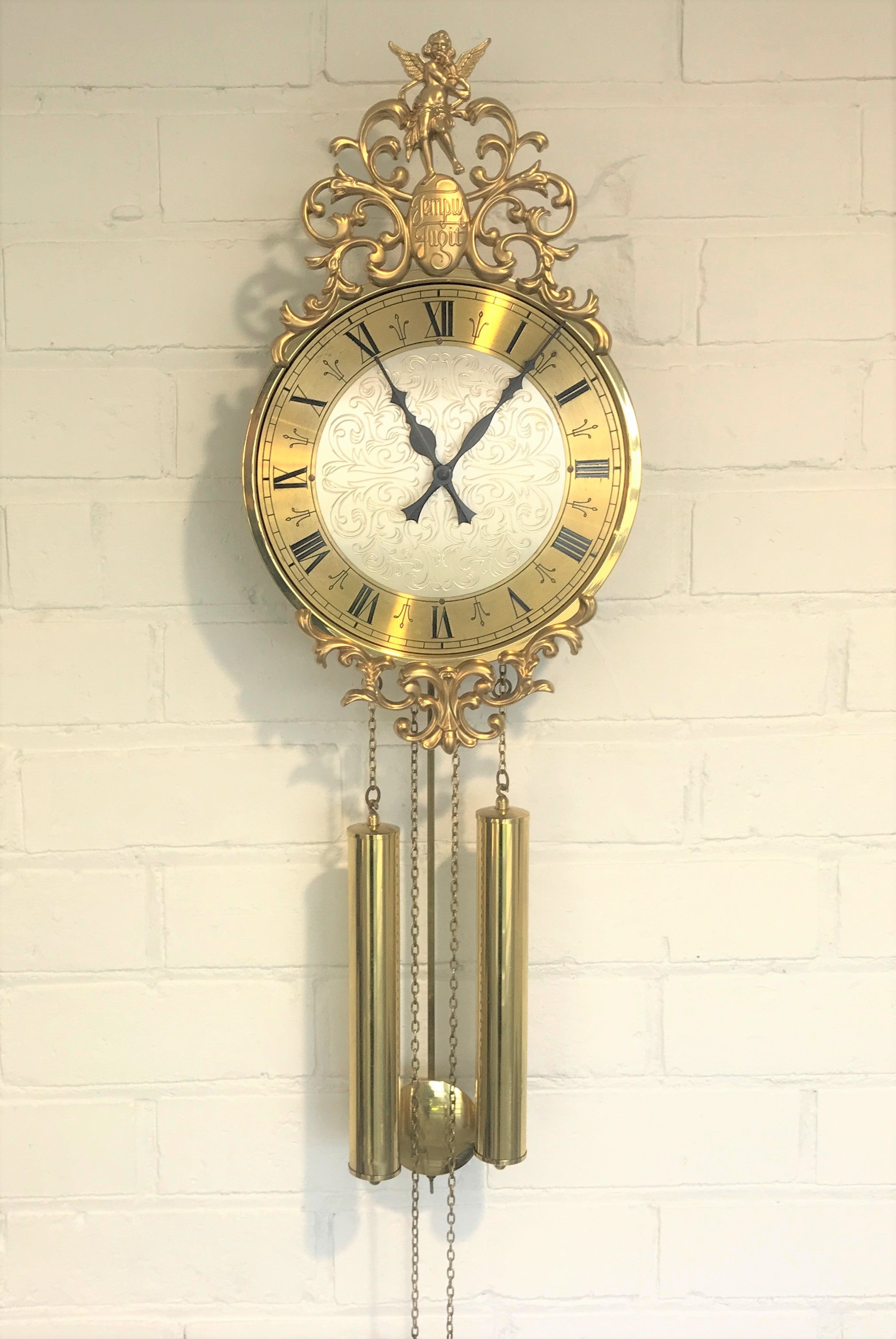 Vintage Tempus Fugit Wall Clock | eXibit collection