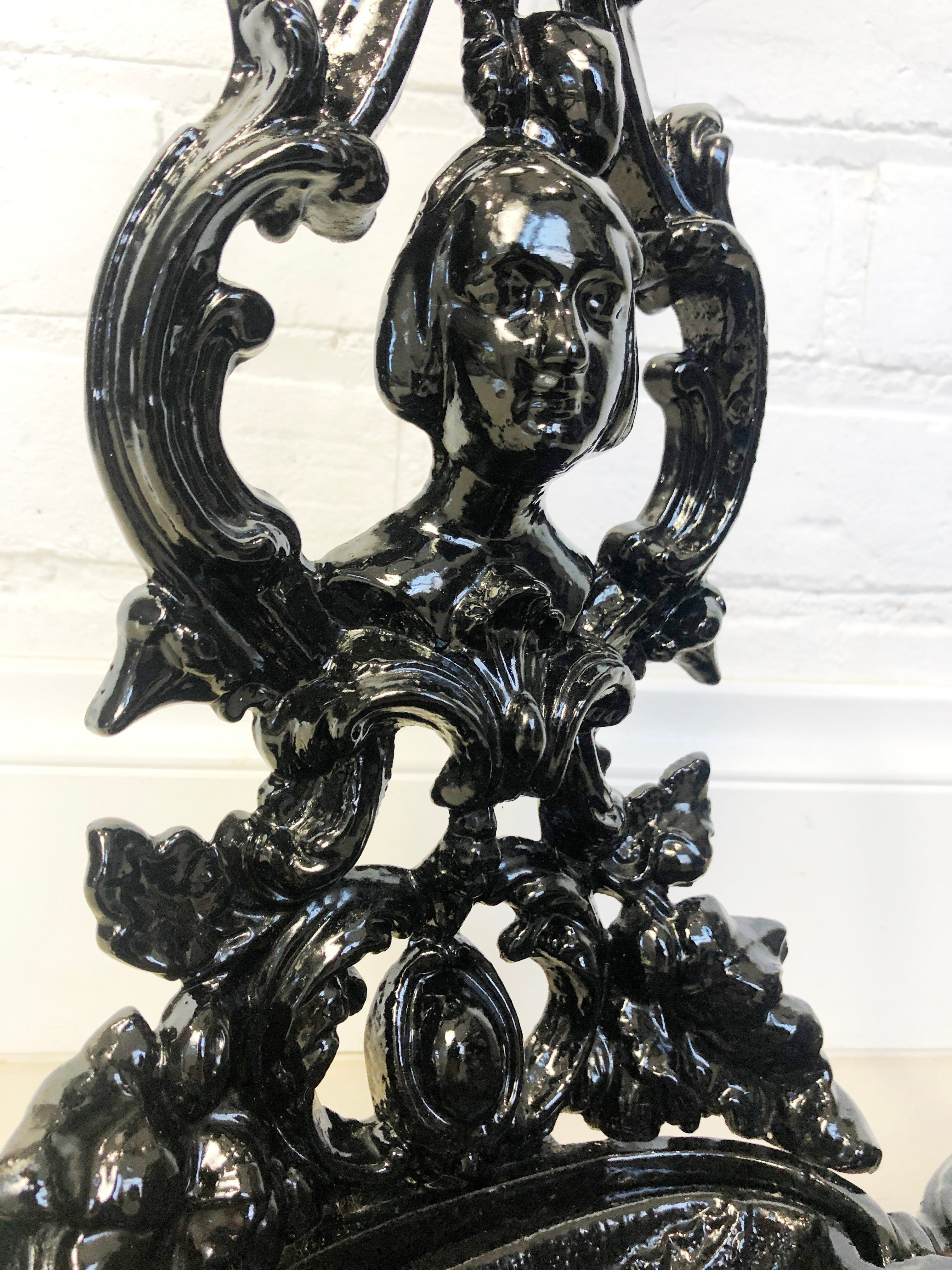 Coalbrookdale Ornate Black Iron Umbrella Stand | eXibit collection