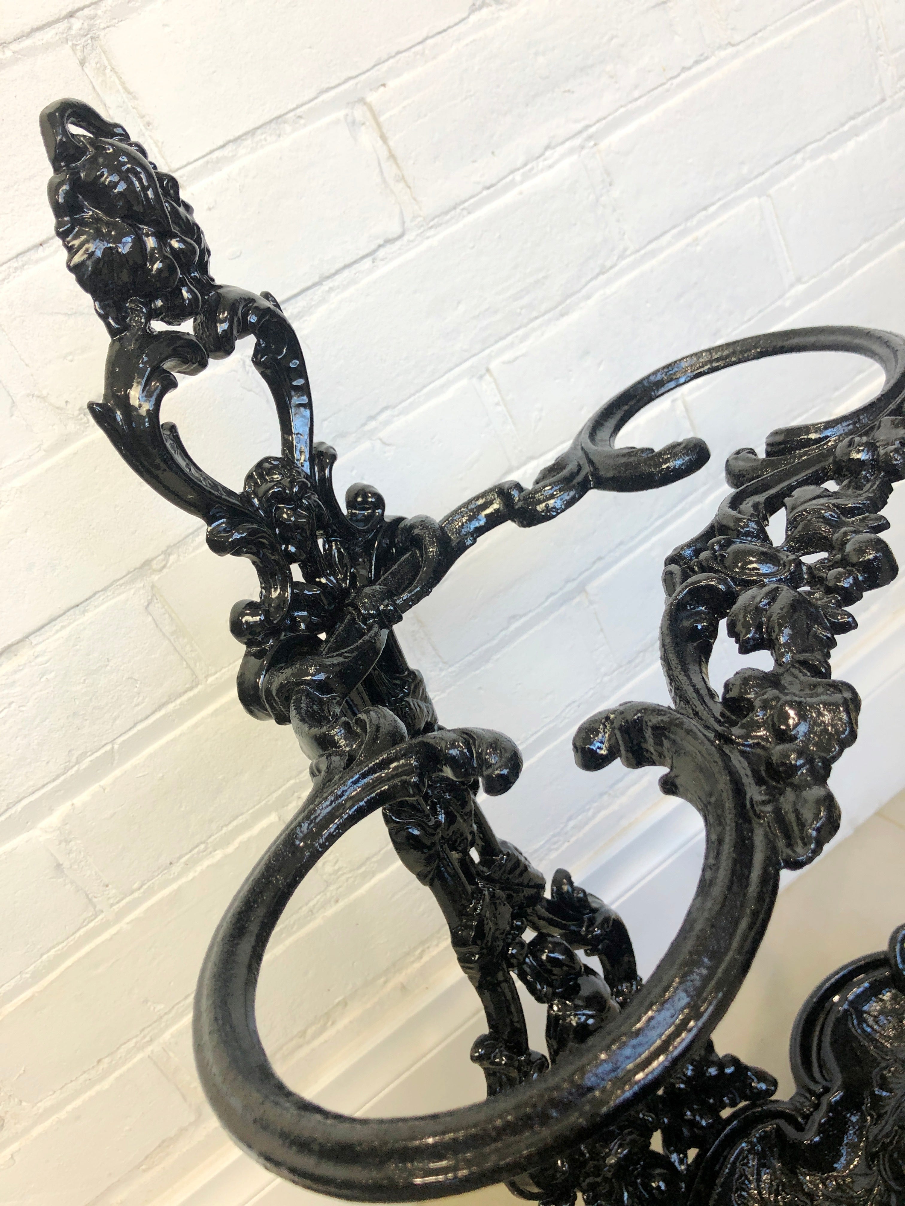 Coalbrookdale Ornate Black Iron Umbrella Stand | eXibit collection