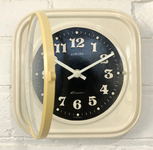 Original Vintage EUROPA Elomatic Ceramic Wall Clock | eXibit collection