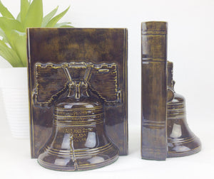 American Liberty Bell Bookcase Bookends | eXibit collection