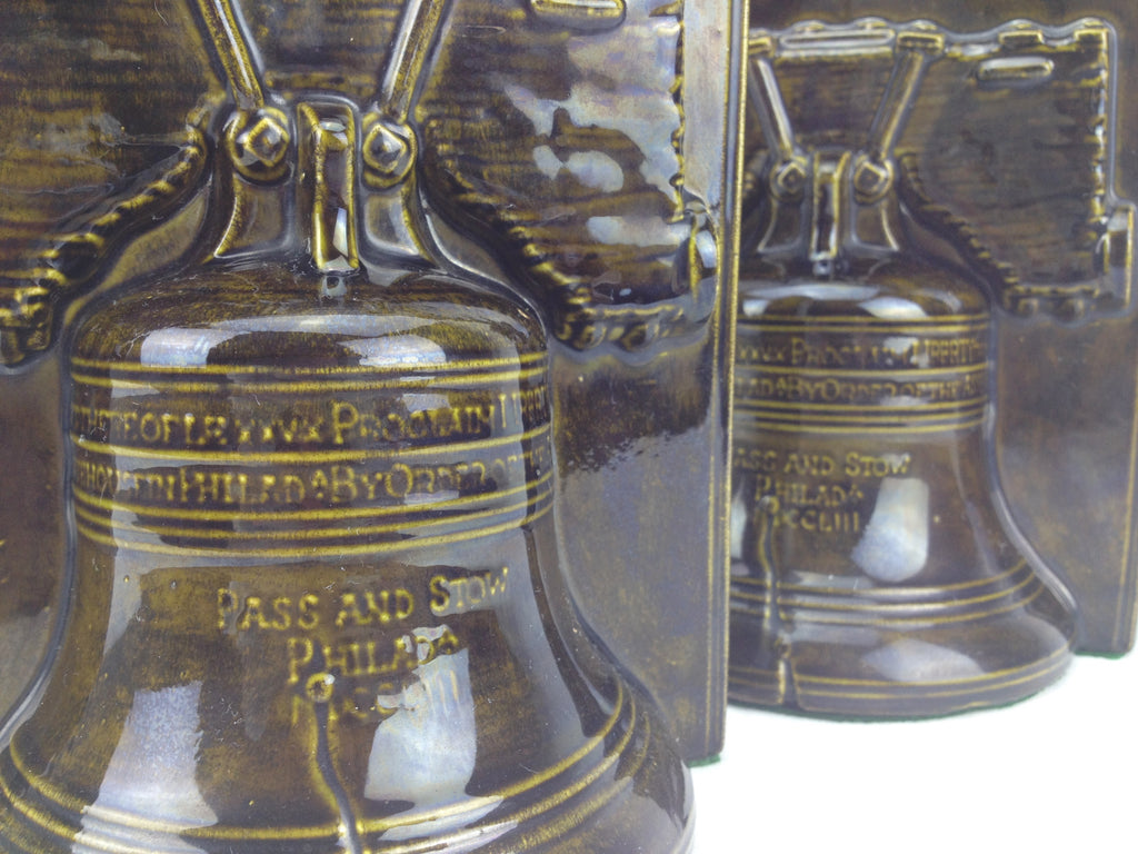 American Liberty Bell Bookcase Bookends | eXibit collection
