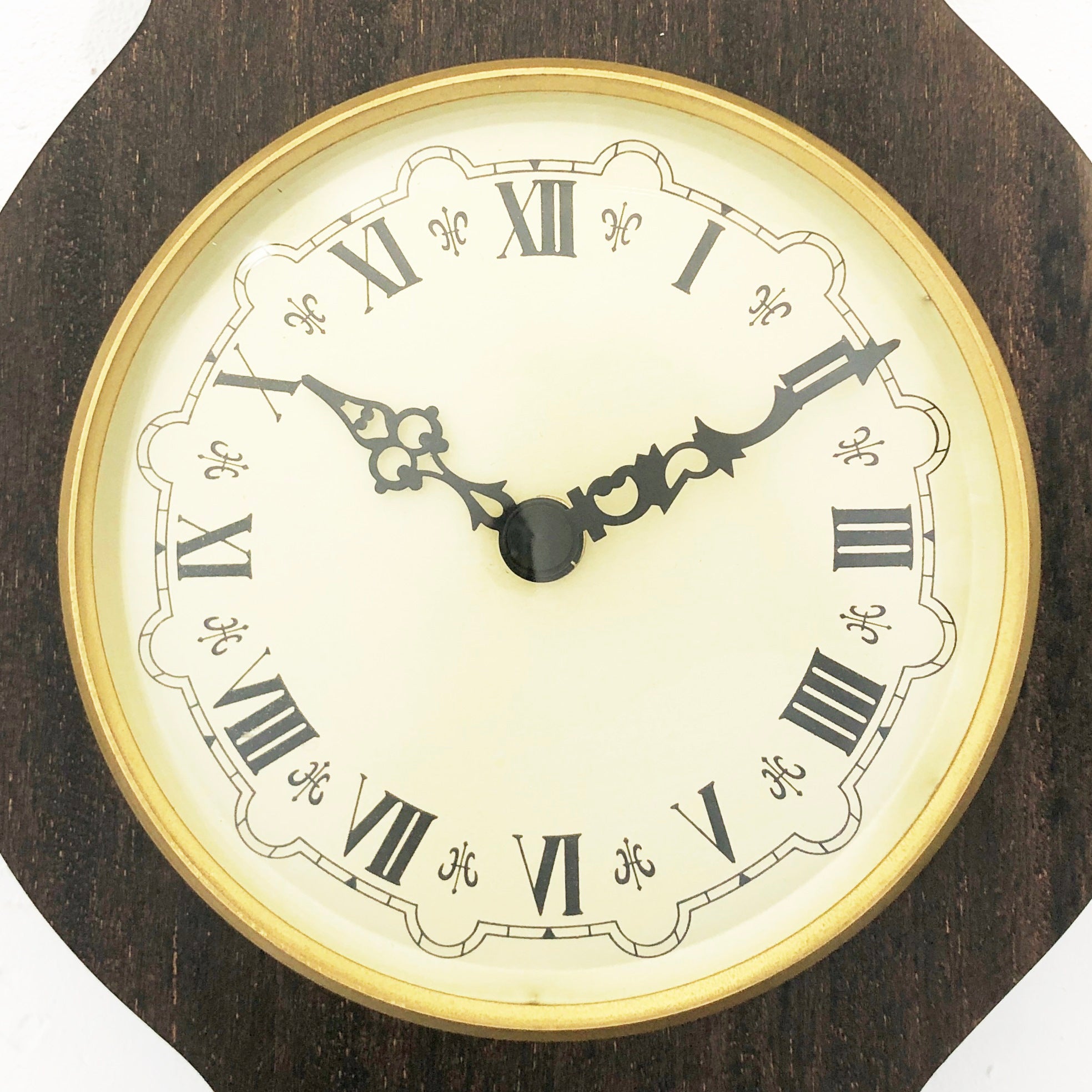 Vintage Banjo Style German Wall Clock with Thermometer | eXibit collection