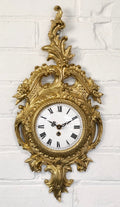 Vintage Original Ornate Figural Gold GERMAN Wall Clock | Adelaide Clocks