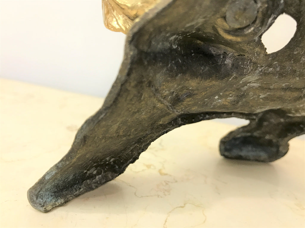 Vintage Figural West German Mantel Clock | eXibit Collection