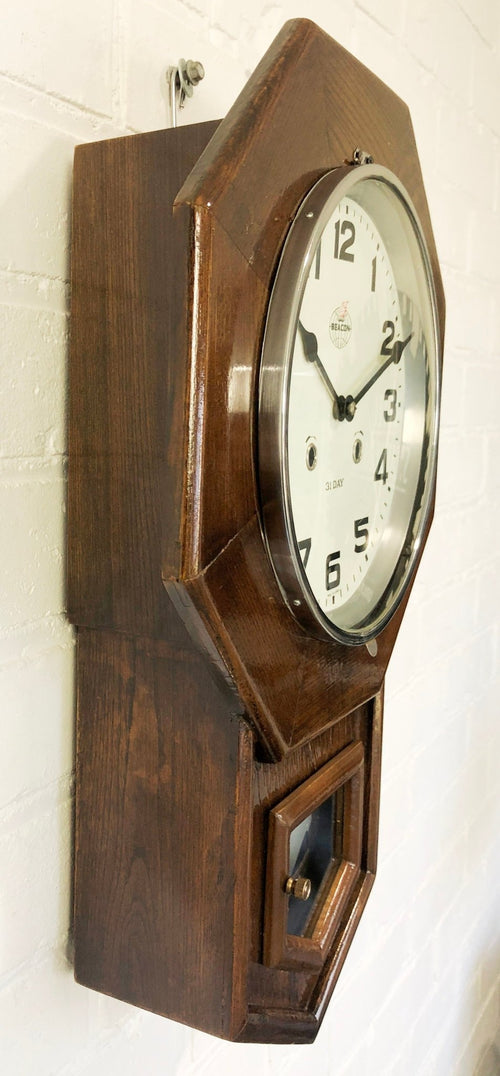 Vintage 31 Day BEACON Hammer Coil Chime Wall Clock | Adelaide Clocks
