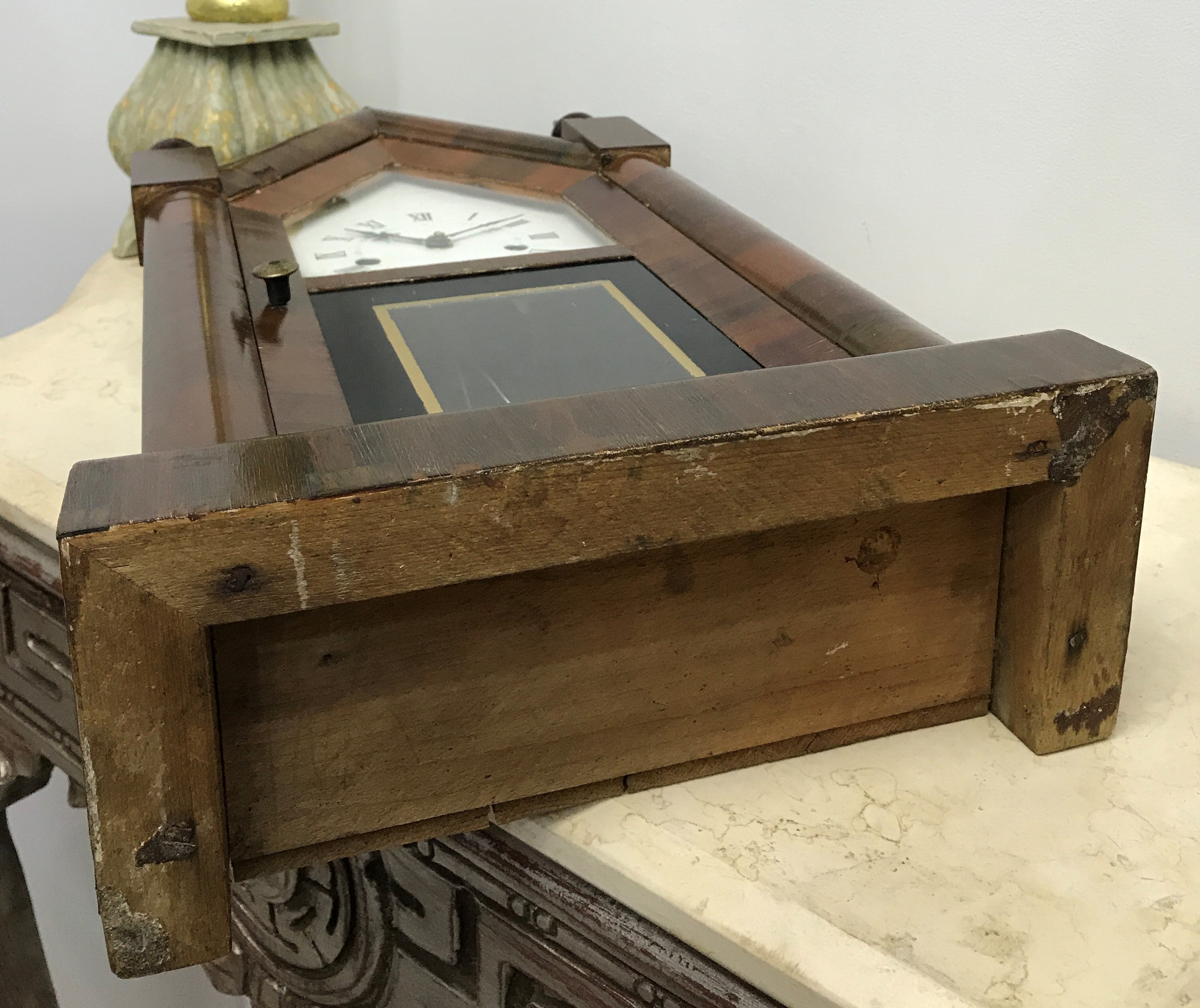 Antique New Haven Pendulum Strike Gothic Mantel Clock | Adelaide Clocks