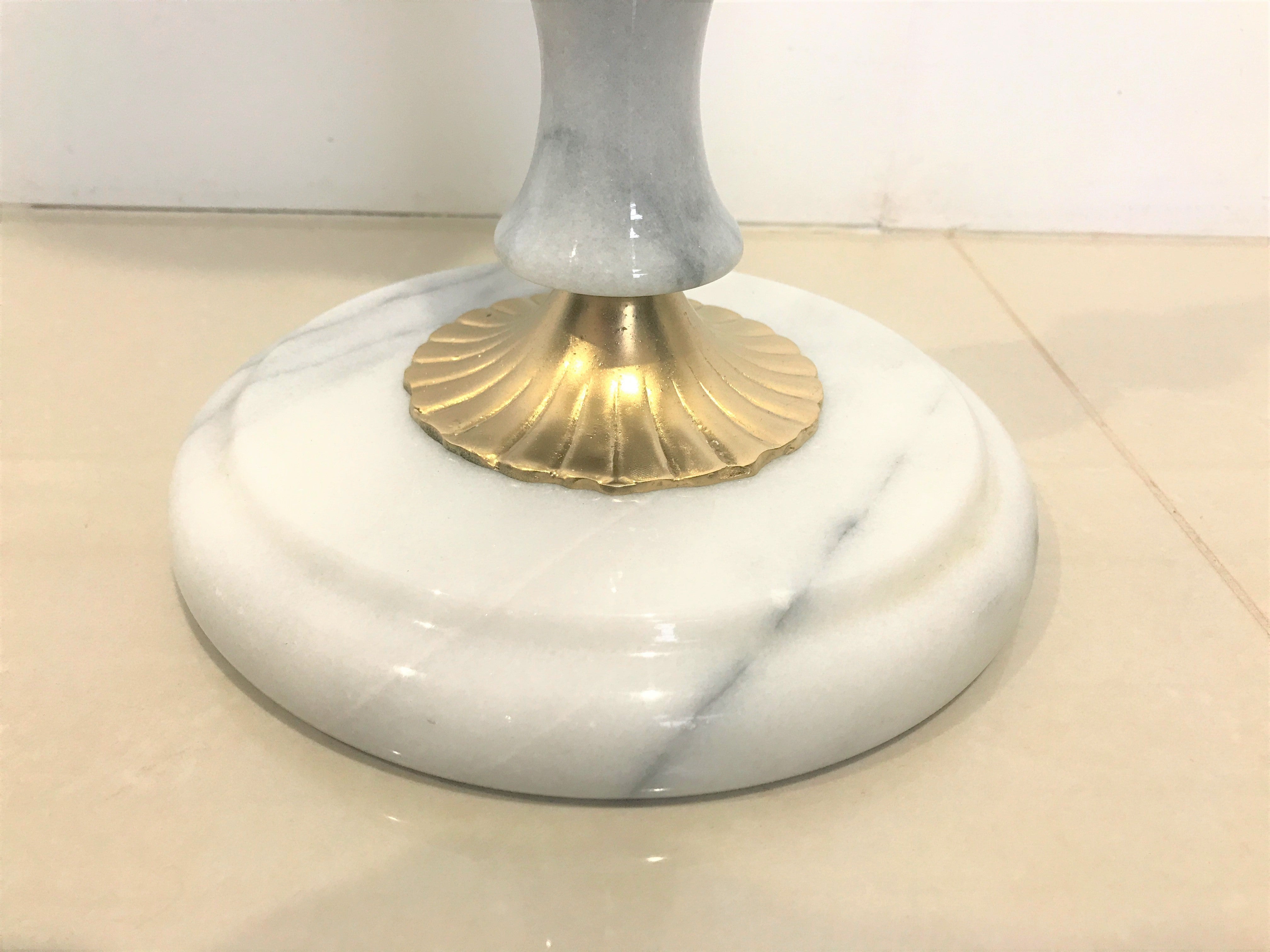 Vintage Marble & Brass Ash Tray Stand | eXibit collection