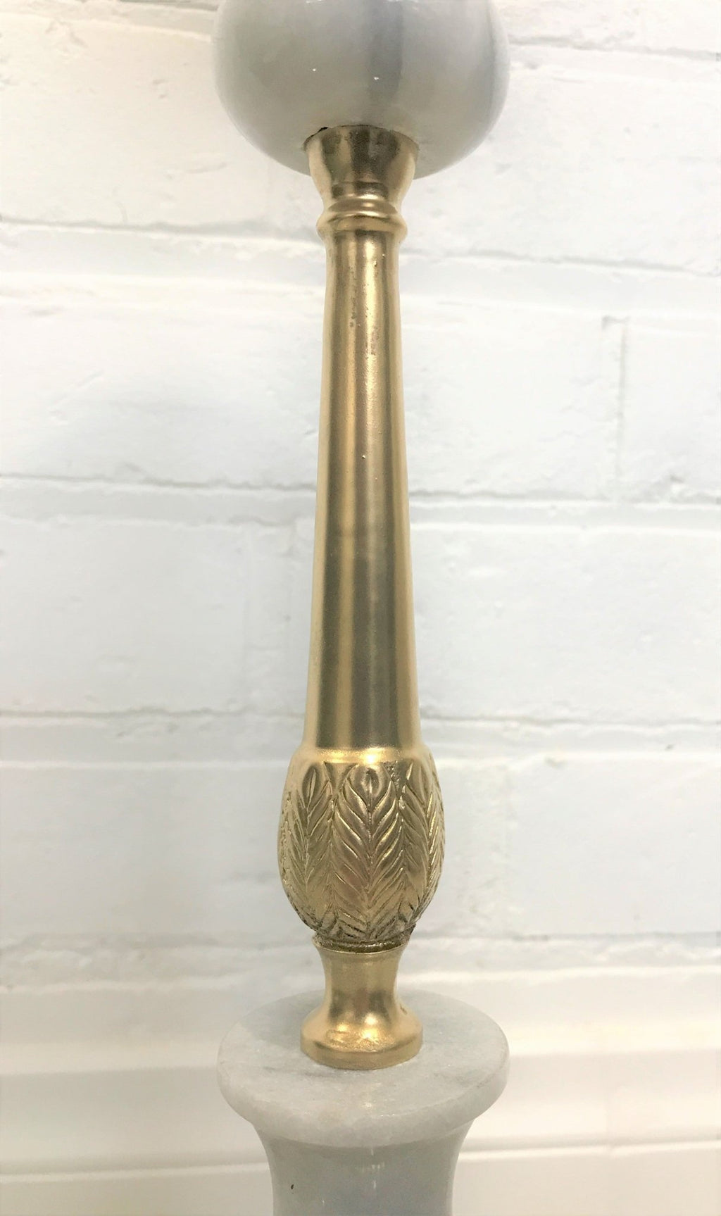 Vintage Marble & Brass Ash Tray Stand | eXibit collection