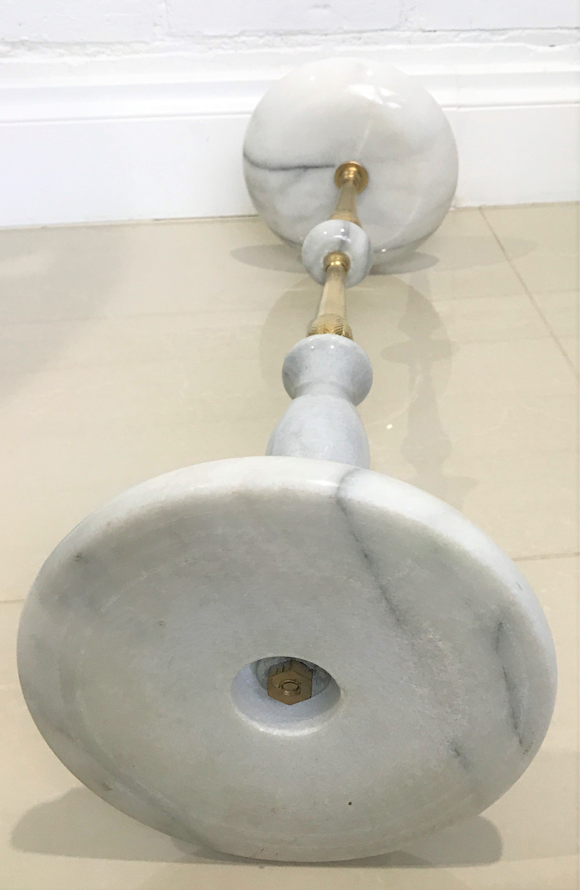 Vintage Marble & Brass Ash Tray Stand | eXibit collection