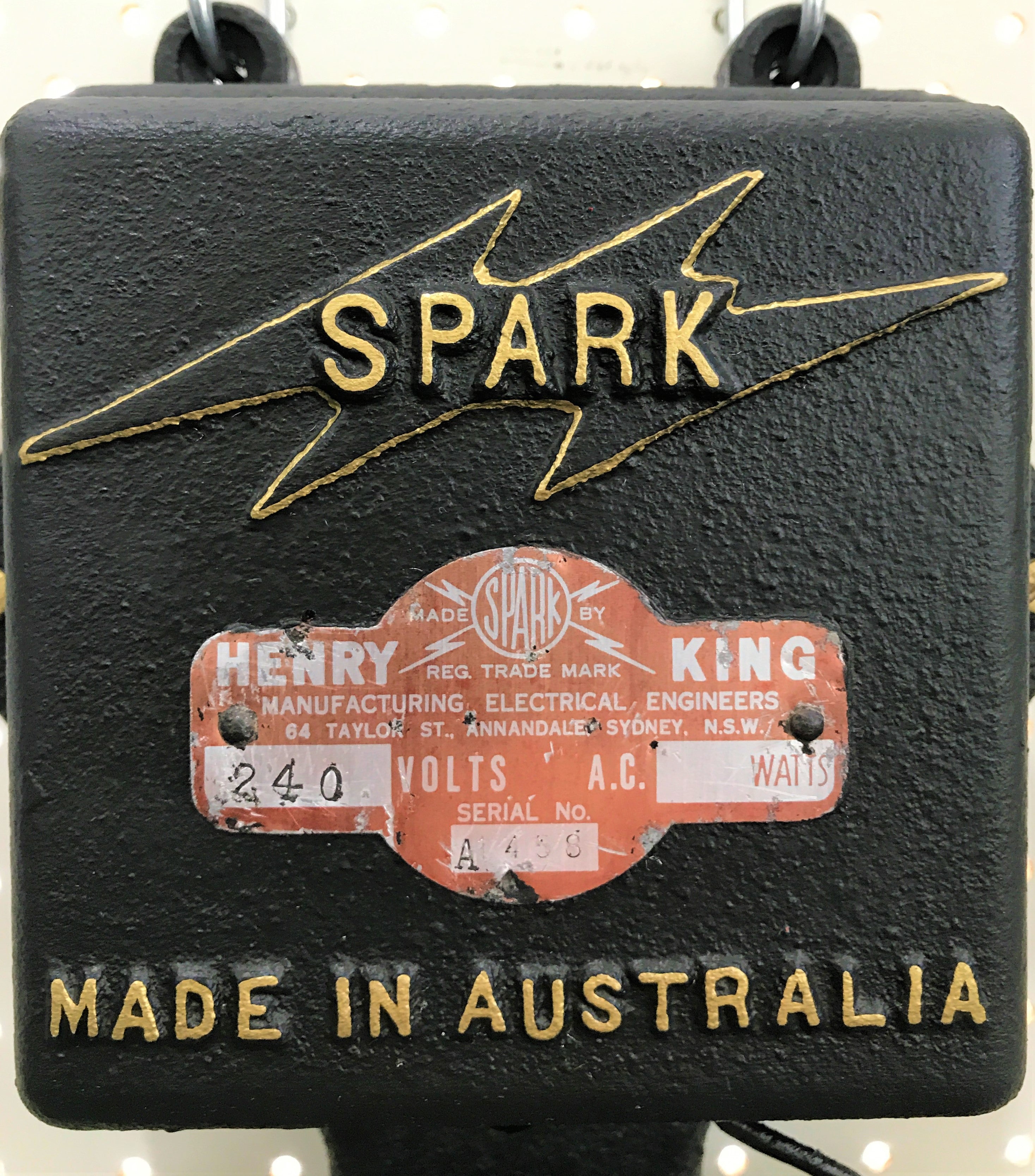 Vintage SPARK Siren Alarm Bell | eXibit collection