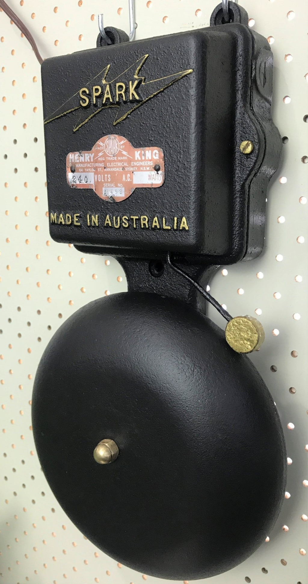 Vintage SPARK Siren Alarm Bell | eXibit collection