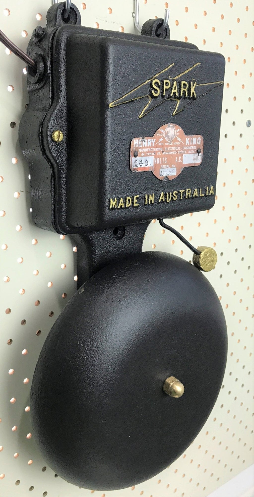 Vintage SPARK Siren Alarm Bell | eXibit collection