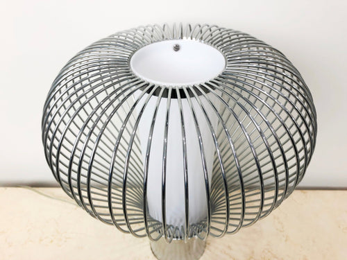 Modern Fiorentino Chrome Metal Table Lamp | Adelaide Clocks