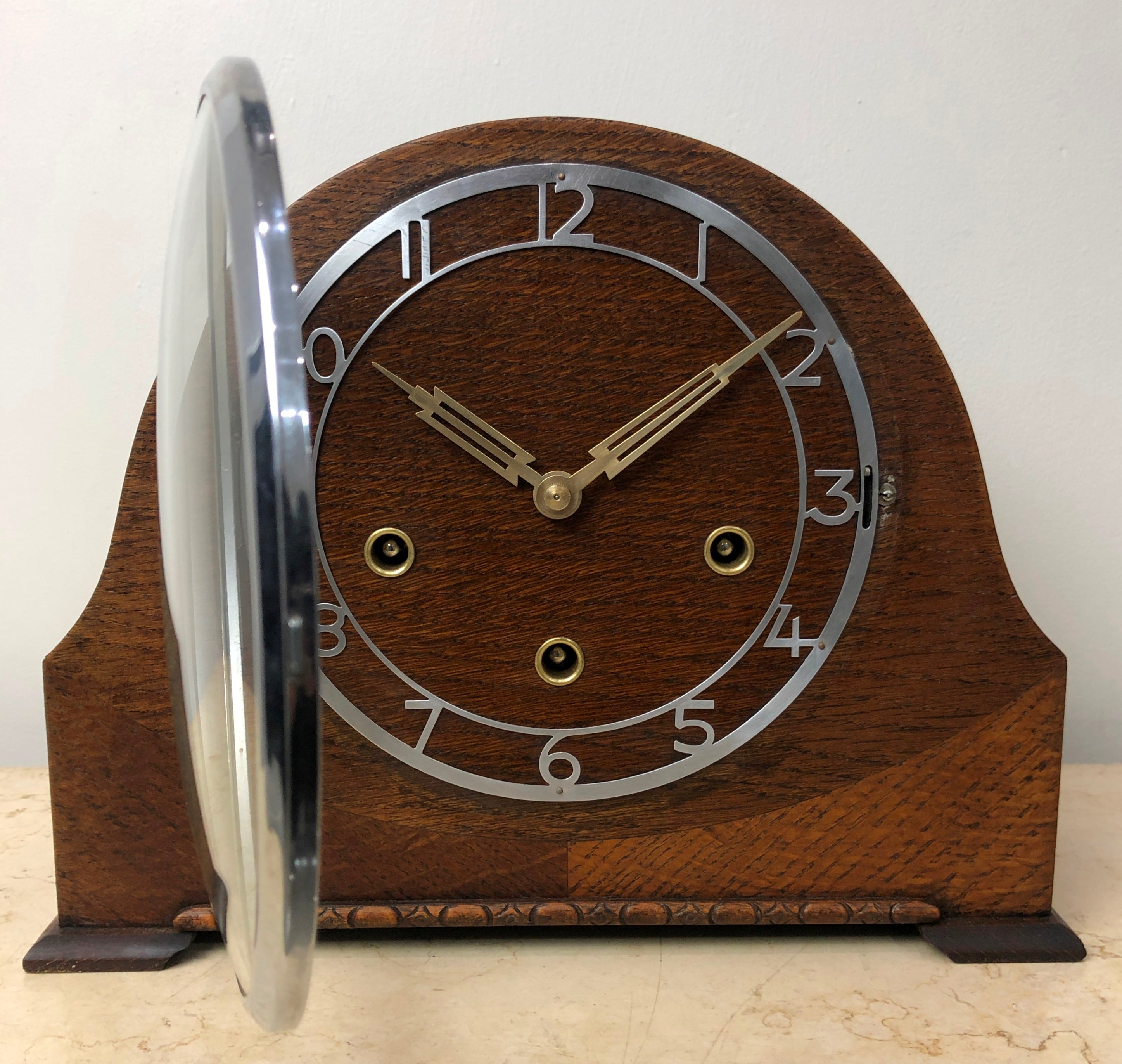 Vintage Original Enfield Art Deco WESTMINSTER Mantel Clock | eXibit collection