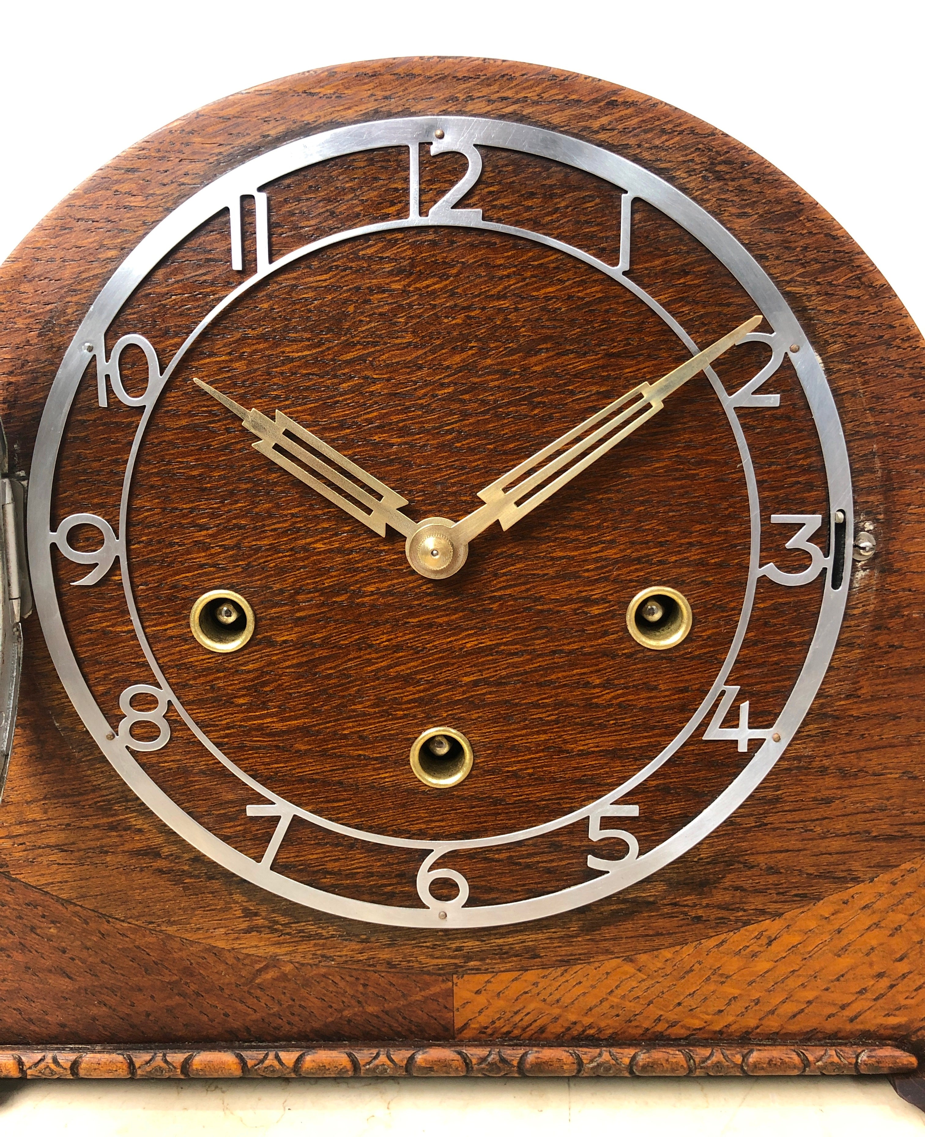 Vintage Original Enfield Art Deco WESTMINSTER Mantel Clock | eXibit collection