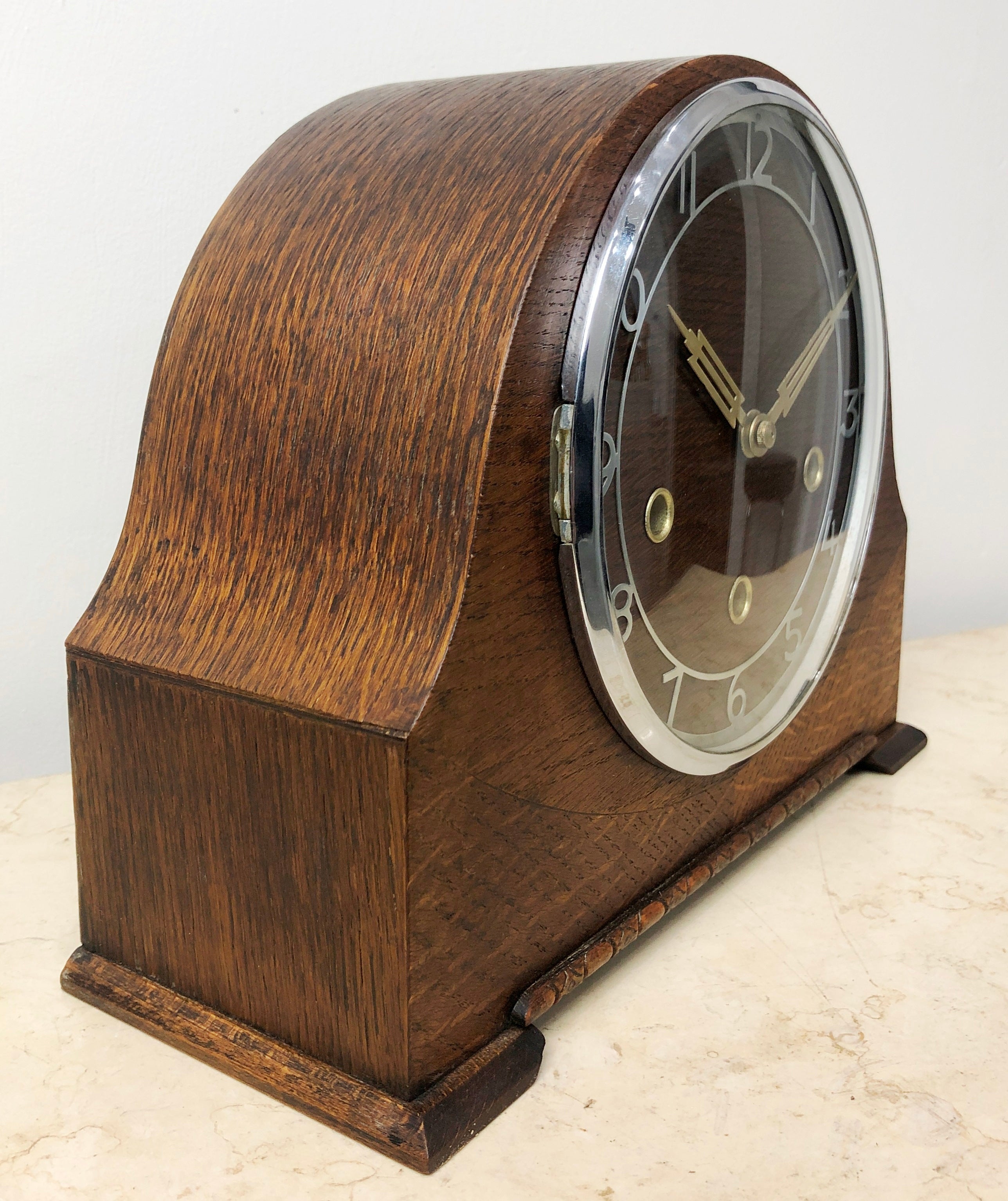 Vintage Original Enfield Art Deco WESTMINSTER Mantel Clock | eXibit collection