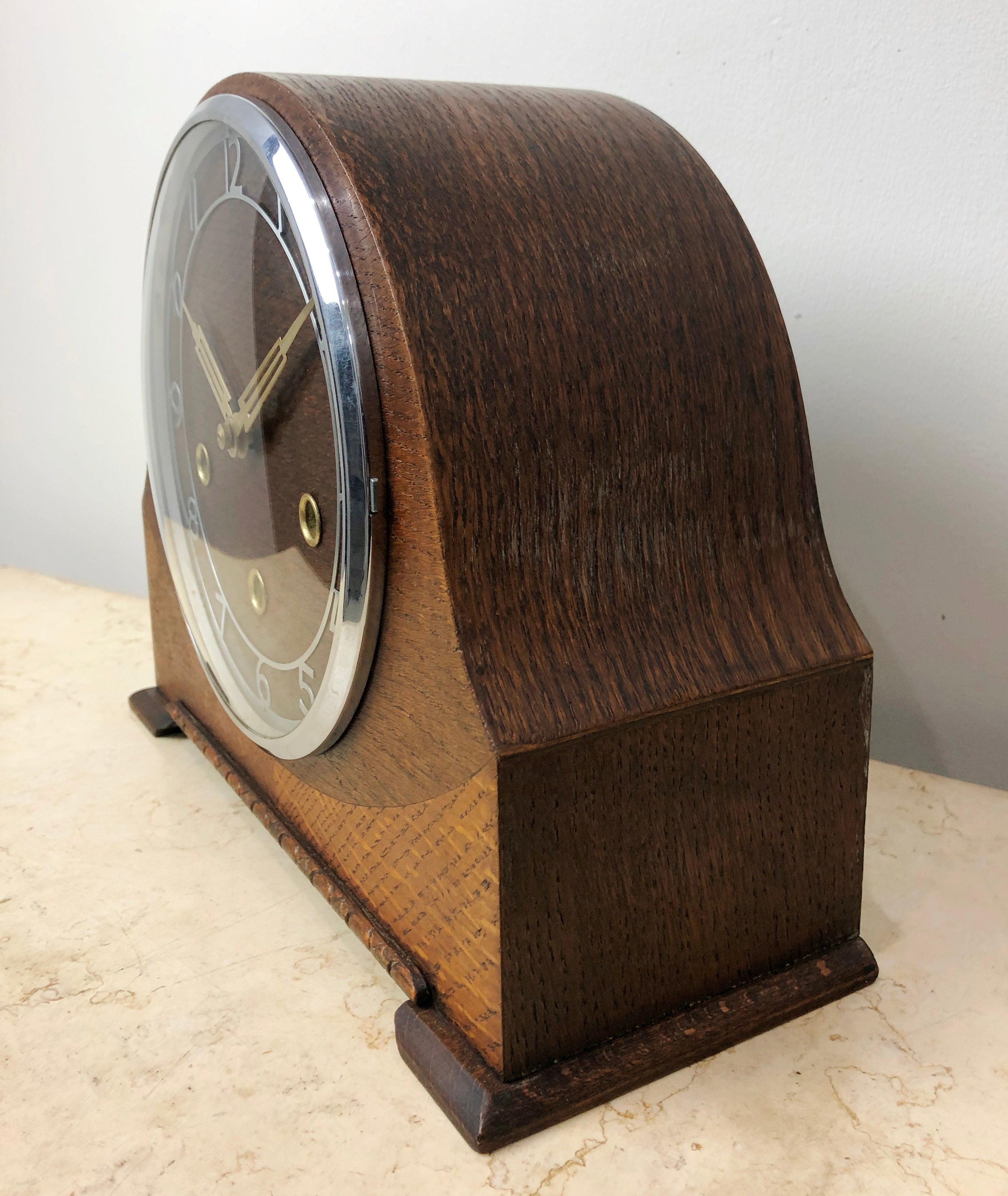 Vintage Original Enfield Art Deco WESTMINSTER Mantel Clock | eXibit collection