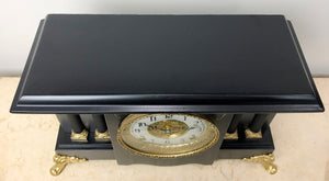  Antique GILBERT Quartz Battery Mantel Clock | eXibit collection