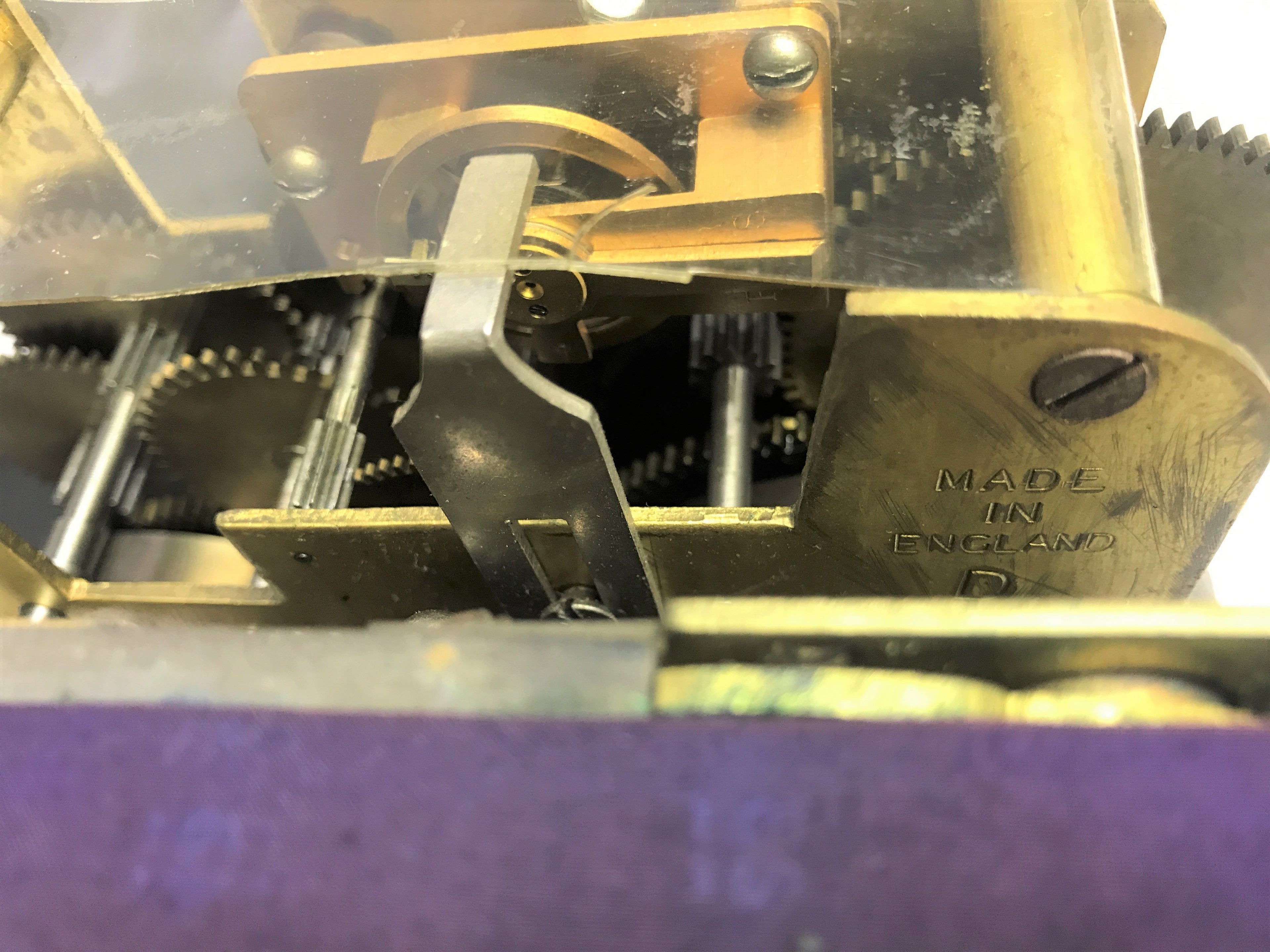 Antique Industrial Time Stamp Mantel Clock | eXibit collection