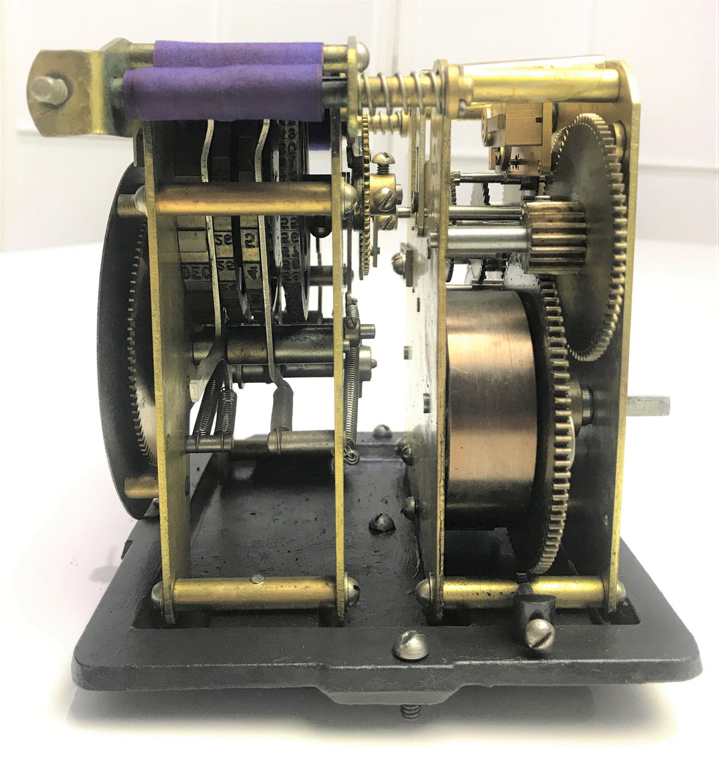 Antique Industrial Time Stamp Mantel Clock | eXibit collection